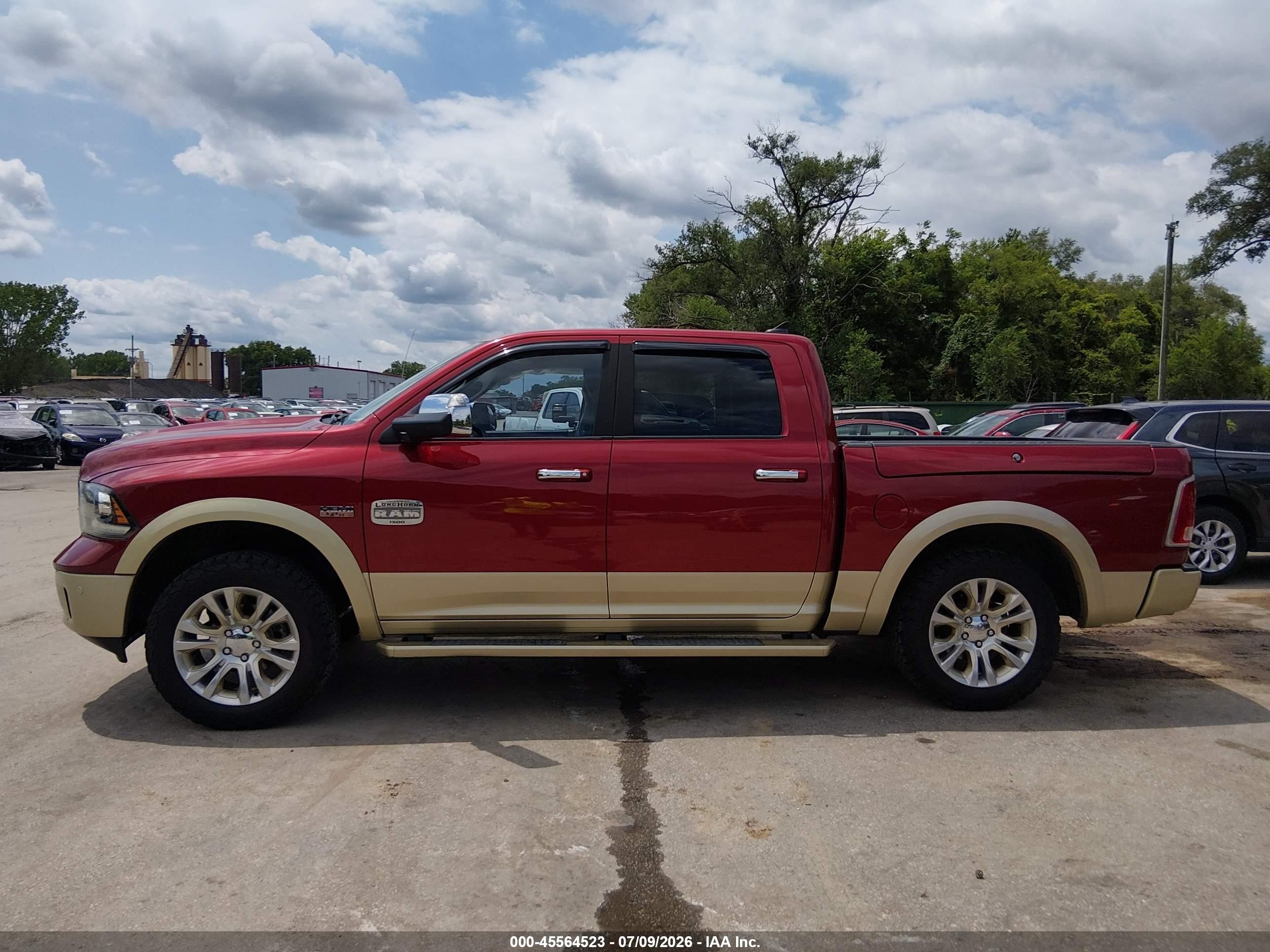 2014 Ram 1500 Longhorn Red vin: 1C6RR7PT0ES165376