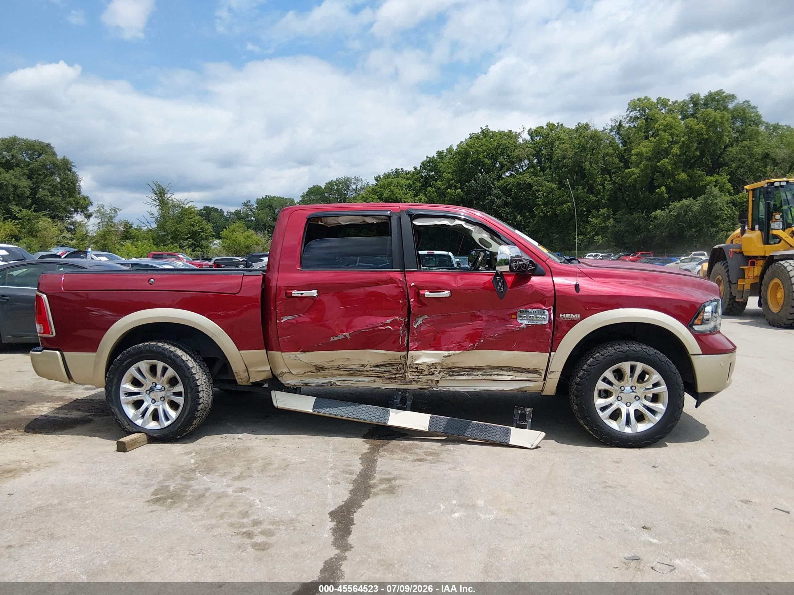 2014 Ram 1500 Longhorn Red vin: 1C6RR7PT0ES165376