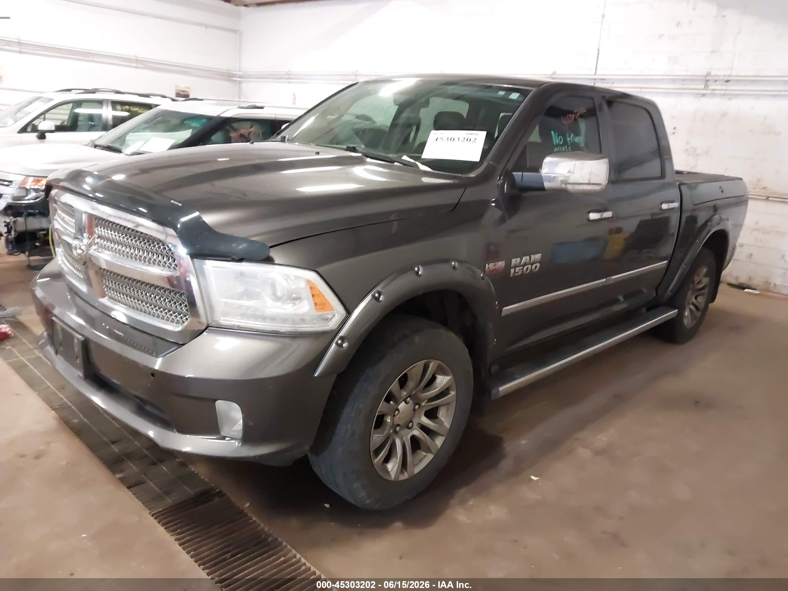 2014 Ram 1500 Longhorn Gray vin: 1C6RR7PT0ES324509