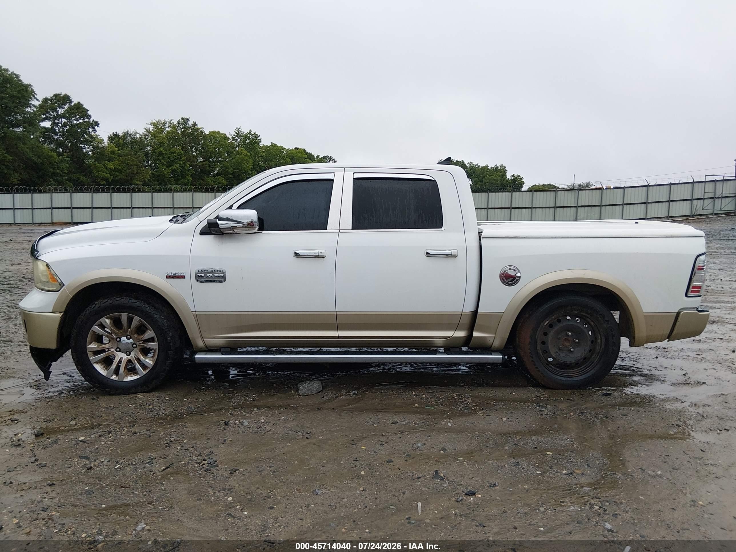 2013 Ram 1500 Laramie Longhorn Edition White vin: 1C6RR7PT1DS603644