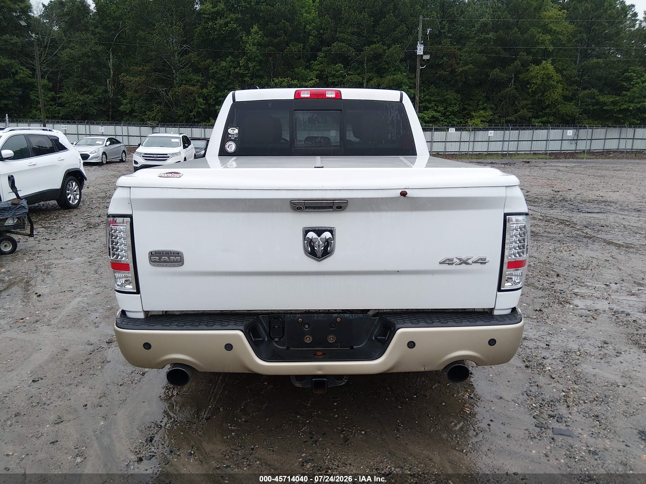 2013 Ram 1500 Laramie Longhorn Edition White vin: 1C6RR7PT1DS603644