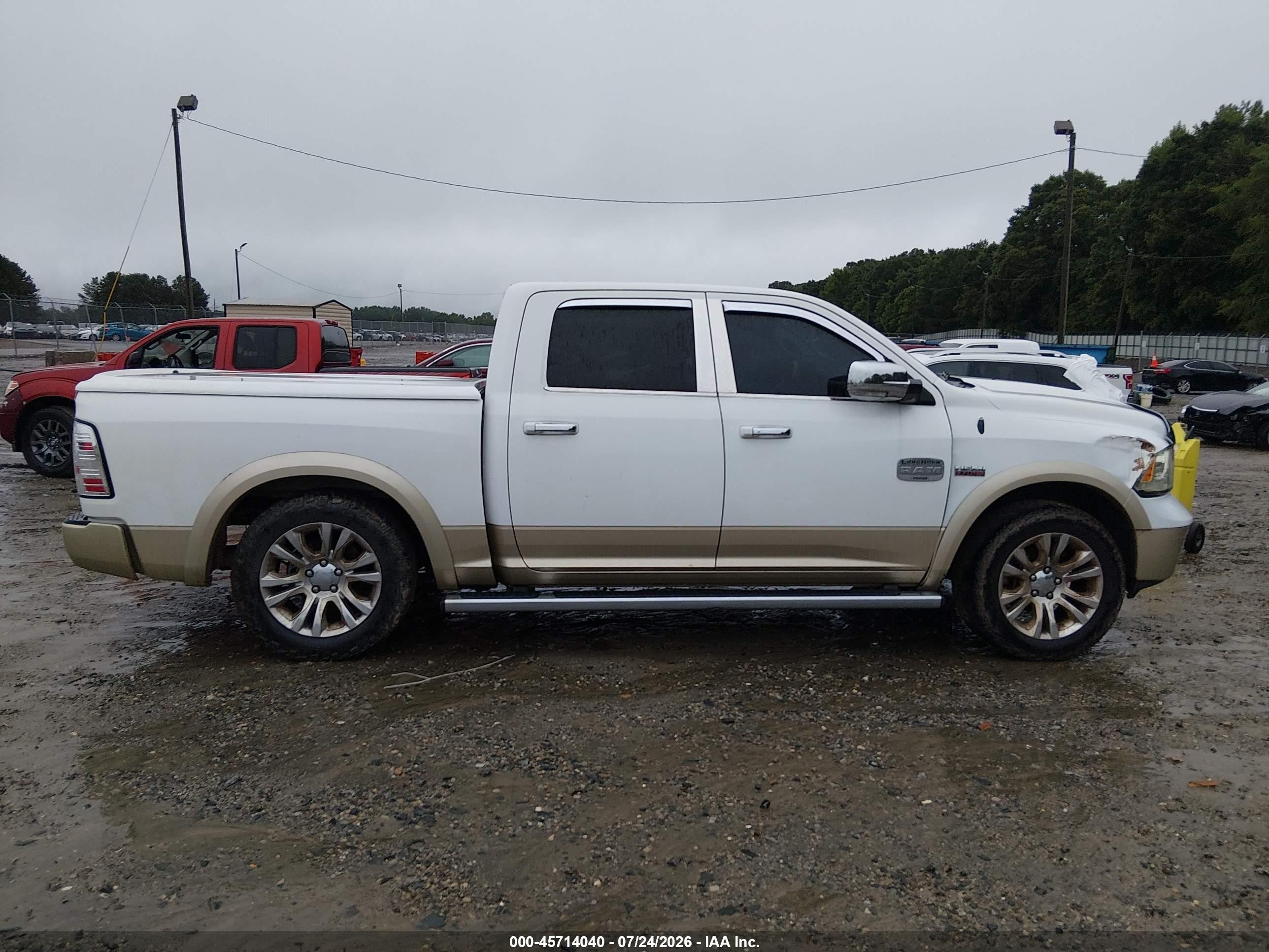 2013 Ram 1500 Laramie Longhorn Edition White vin: 1C6RR7PT1DS603644