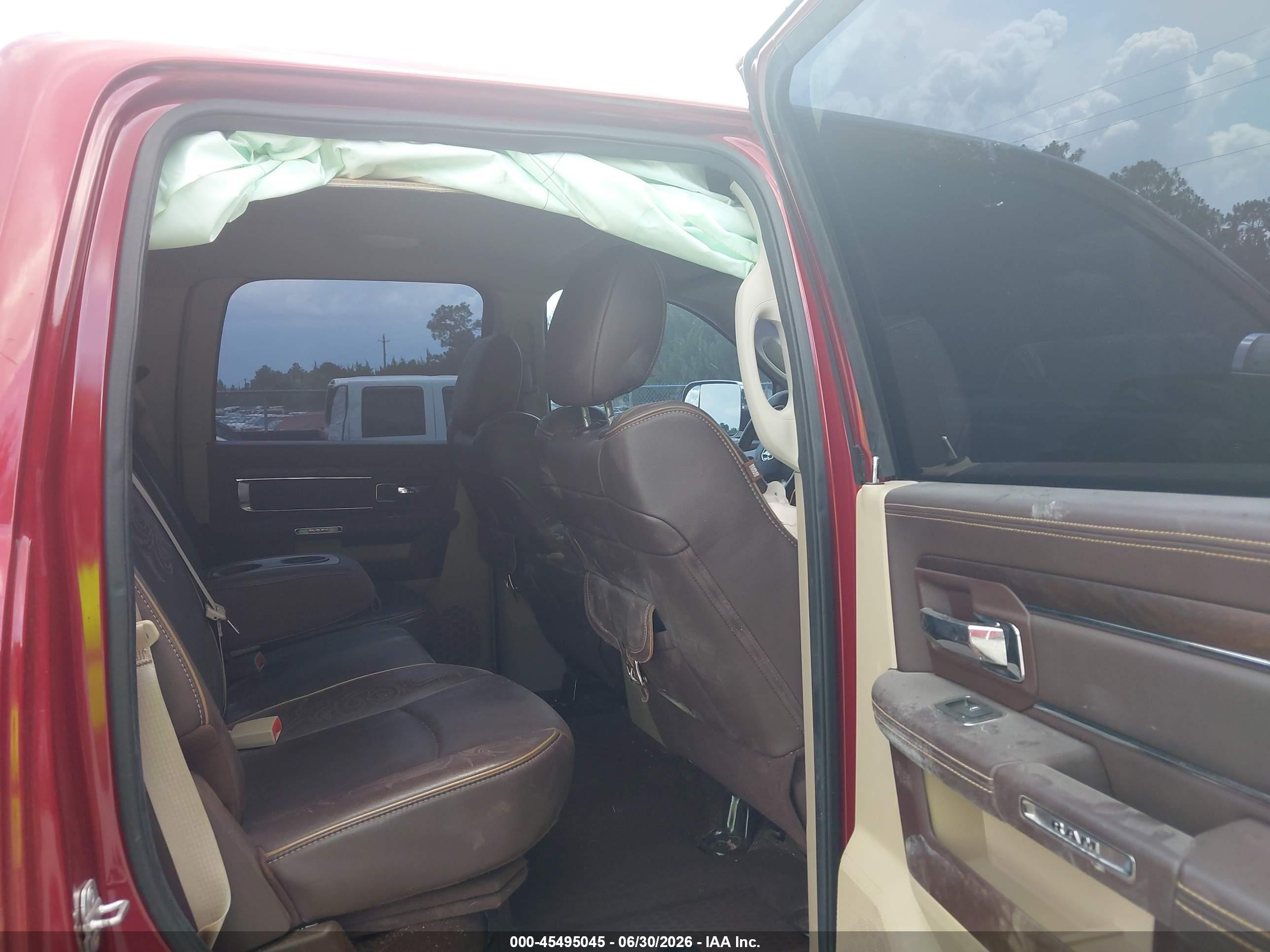 2013 Ram 1500 Laramie Longhorn Edition Red vin: 1C6RR7PT1DS709365