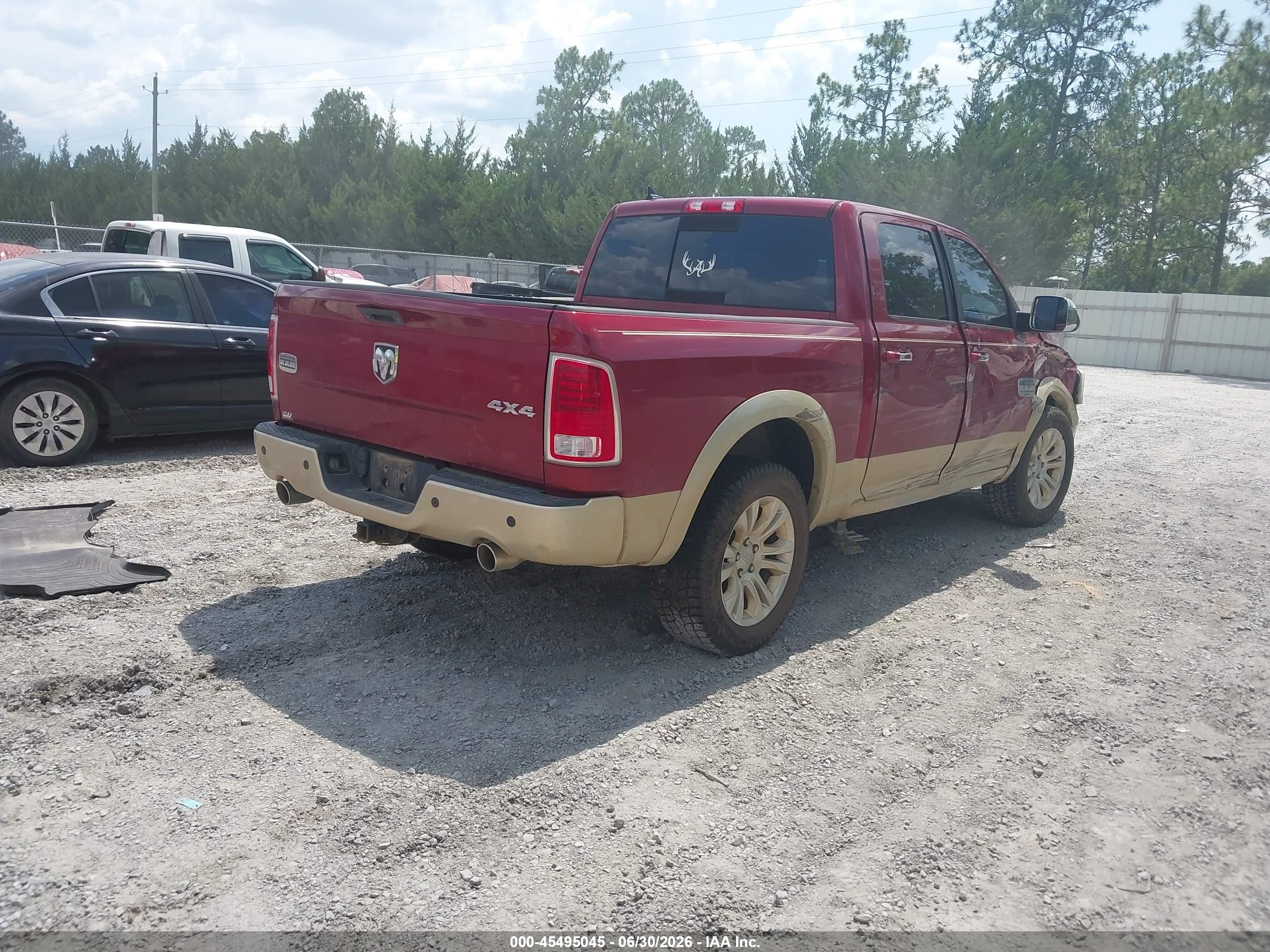 2013 Ram 1500 Laramie Longhorn Edition Red vin: 1C6RR7PT1DS709365