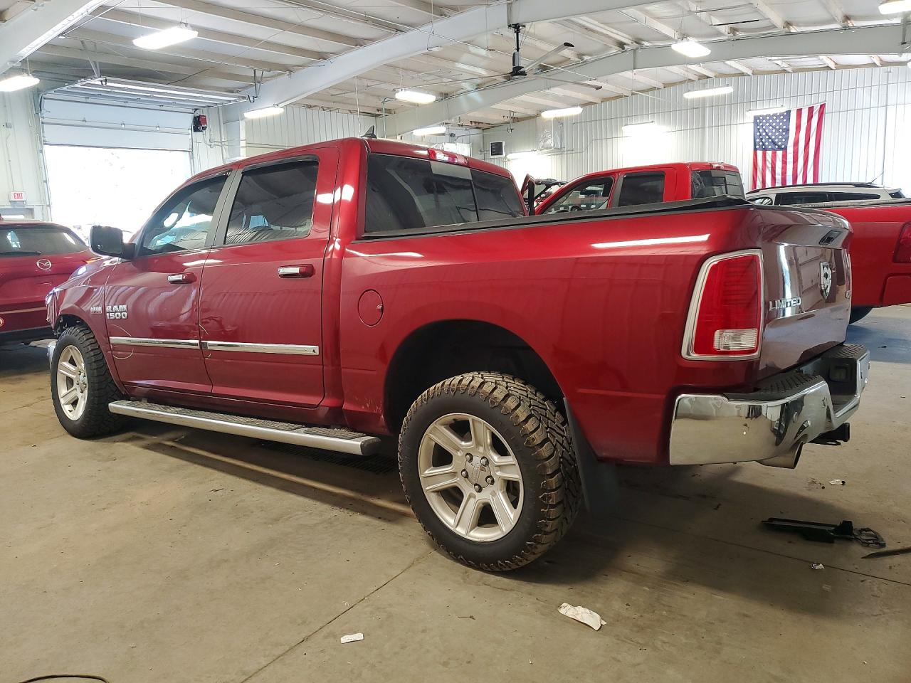 2014 Ram 1500 Longhorn Красный vin: 1C6RR7PT1ES440155