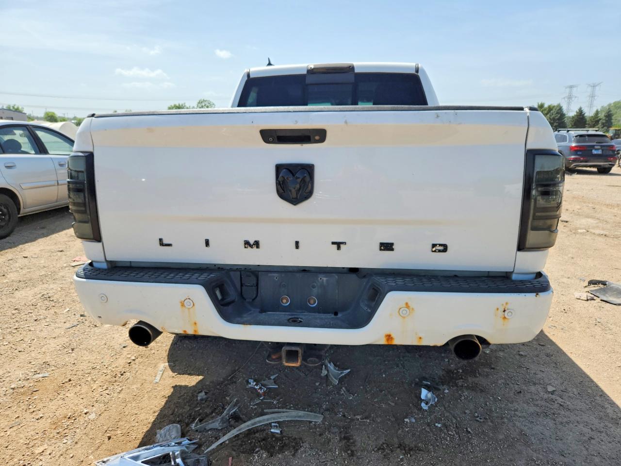 2015 Ram 1500 Longhorn White vin: 1C6RR7PT2FS587330