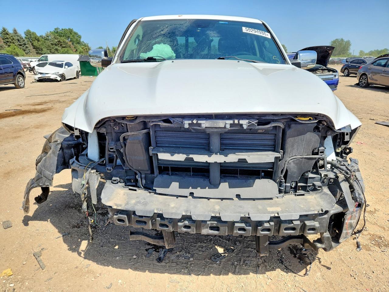 2015 Ram 1500 Longhorn White vin: 1C6RR7PT2FS587330