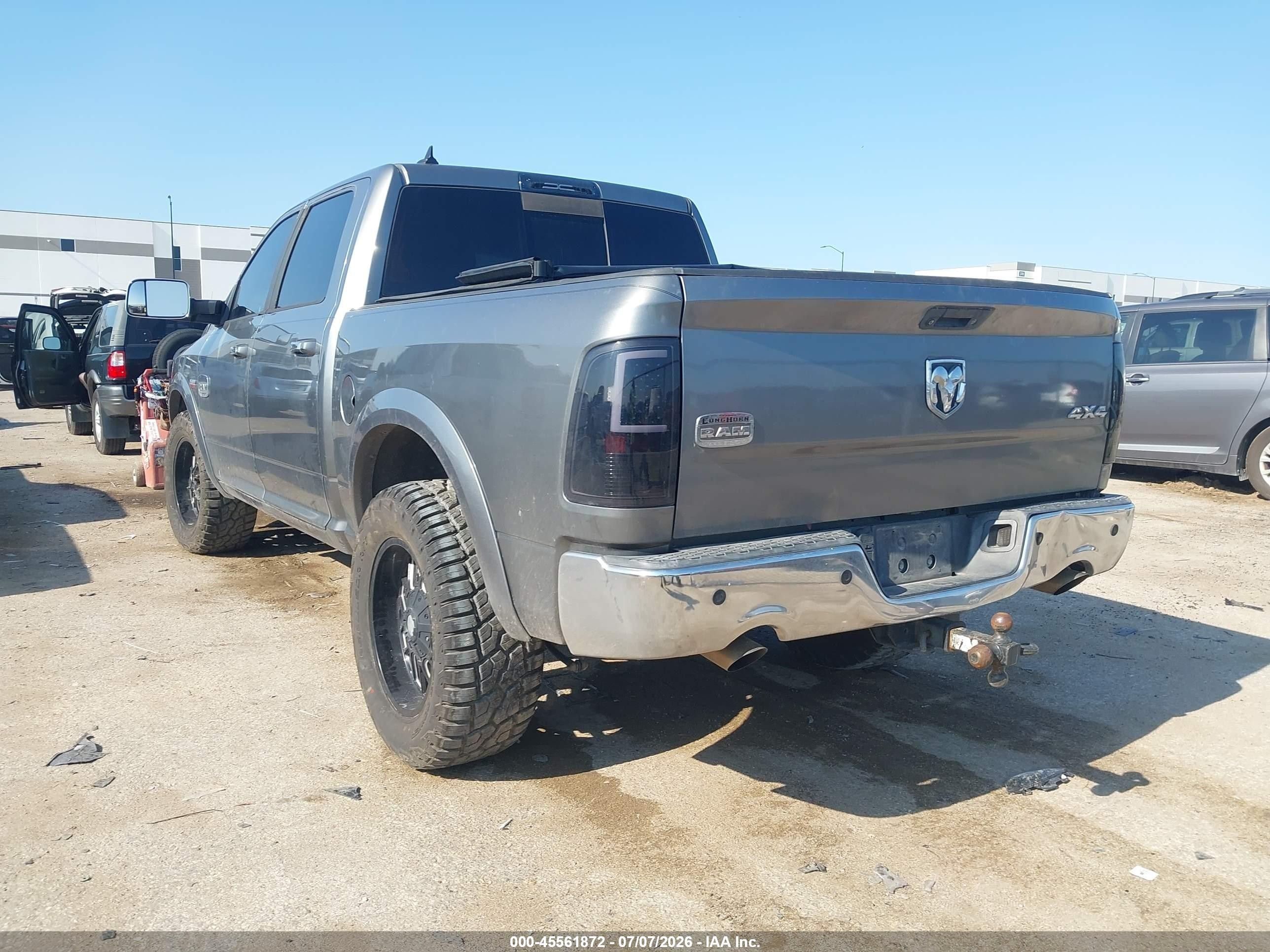 2013 Ram 1500 Laramie Longhorn Edition Серый vin: 1C6RR7PT3DS699342