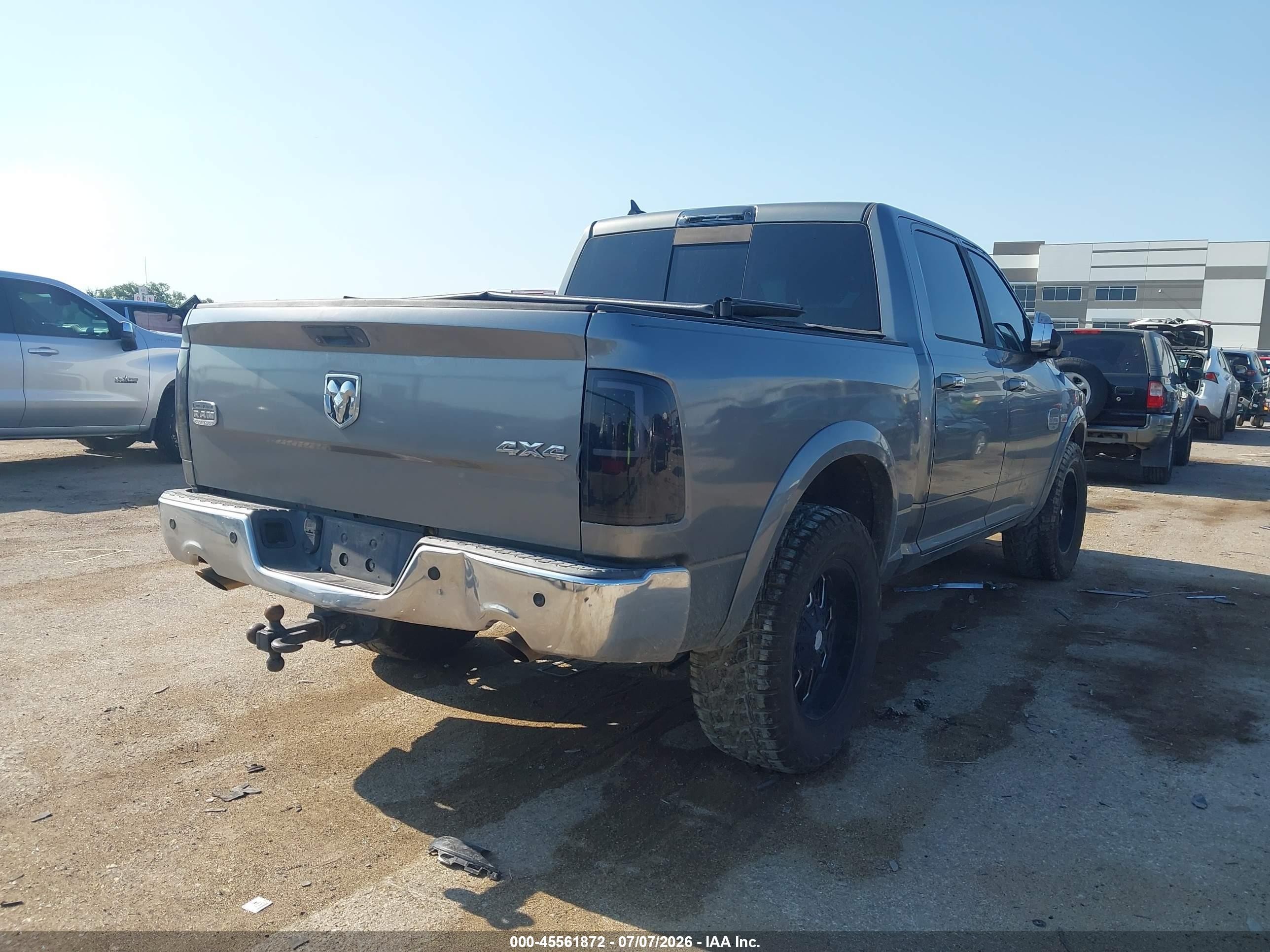 2013 Ram 1500 Laramie Longhorn Edition Серый vin: 1C6RR7PT3DS699342