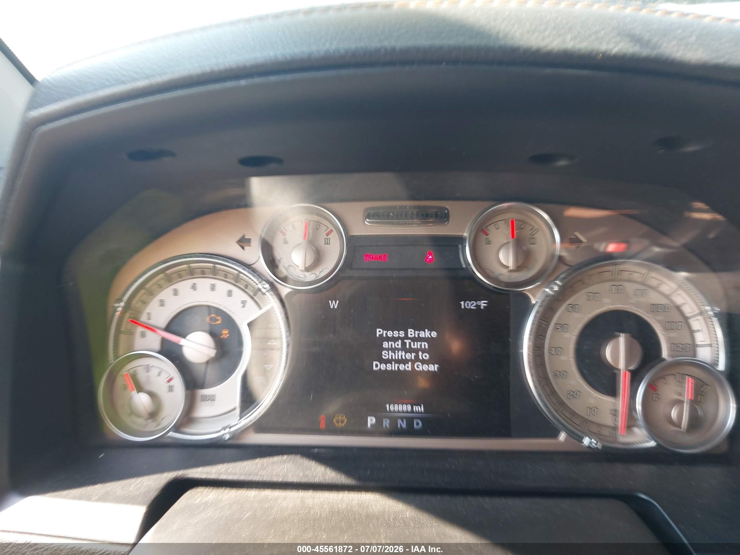 2013 Ram 1500 Laramie Longhorn Edition Серый vin: 1C6RR7PT3DS699342