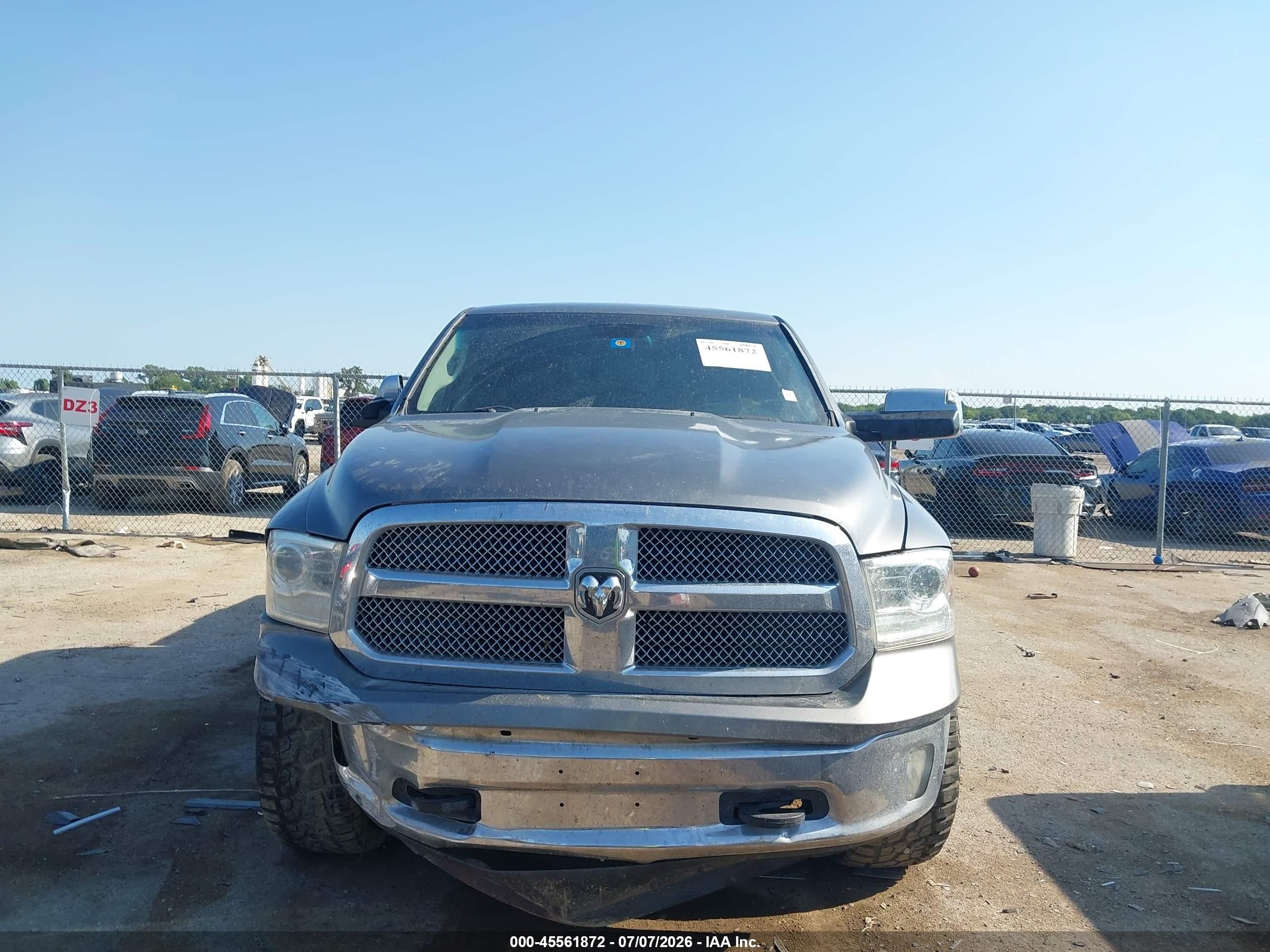 2013 Ram 1500 Laramie Longhorn Edition Серый vin: 1C6RR7PT3DS699342
