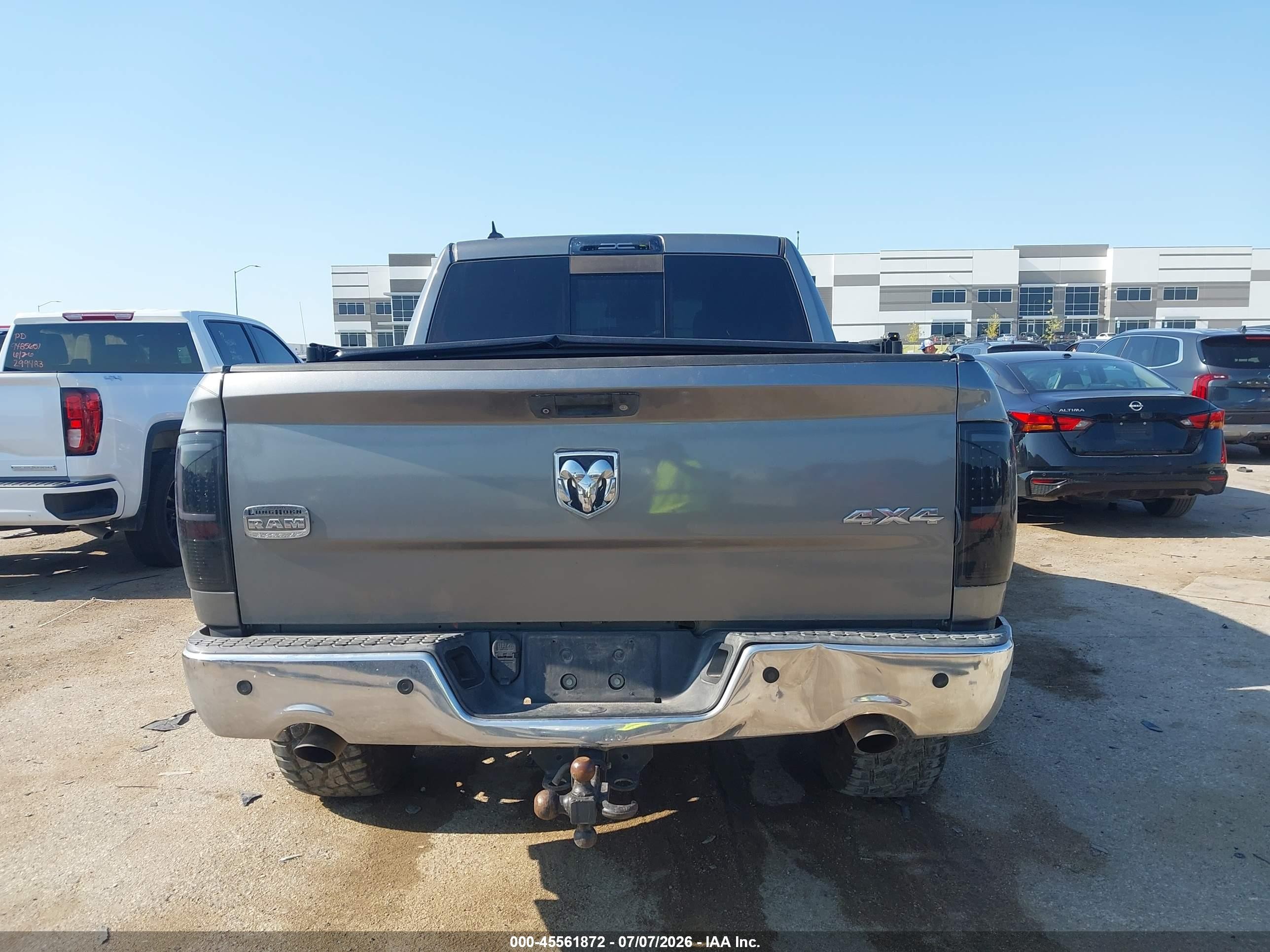 2013 Ram 1500 Laramie Longhorn Edition Серый vin: 1C6RR7PT3DS699342