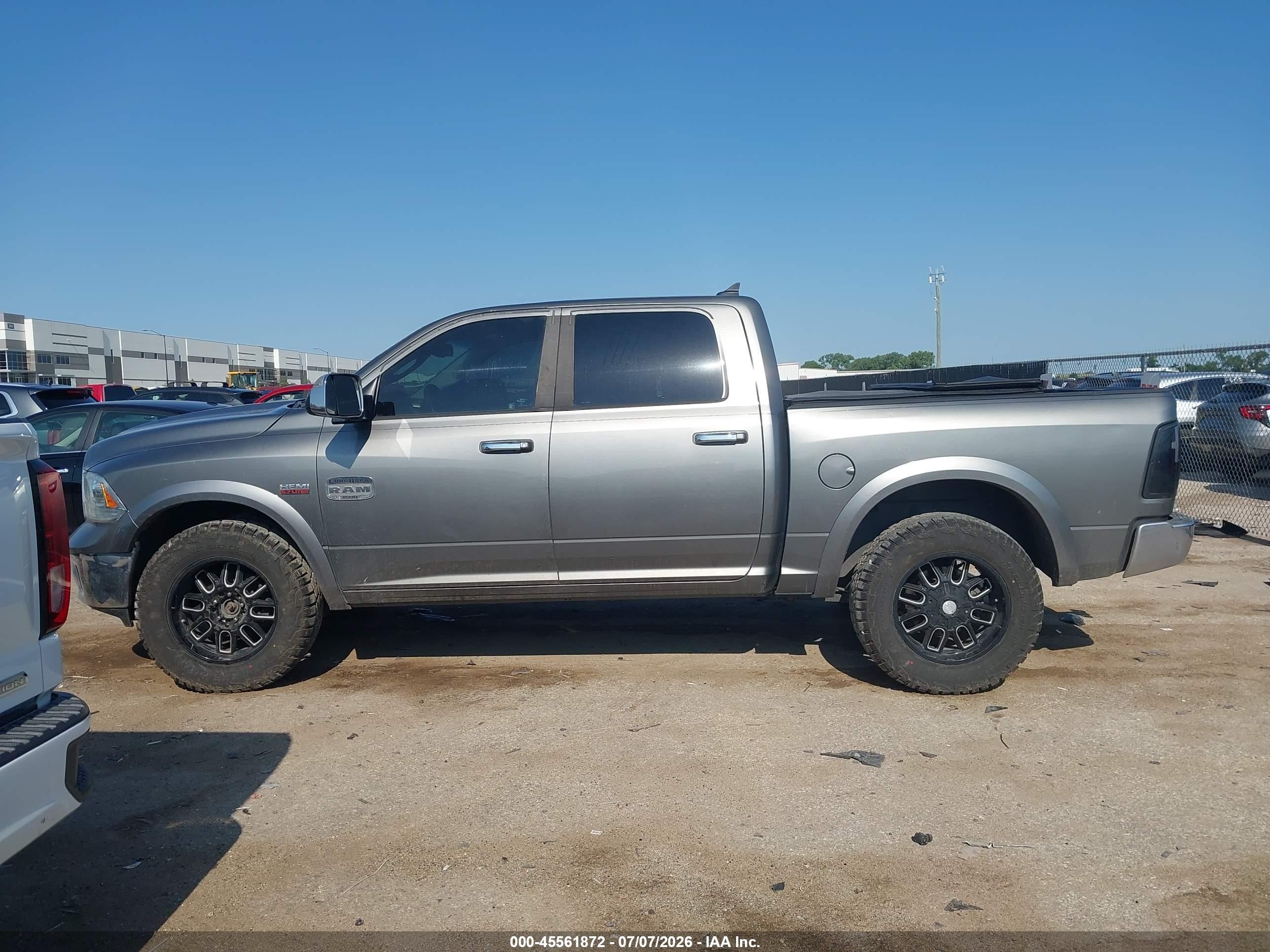 2013 Ram 1500 Laramie Longhorn Edition Серый vin: 1C6RR7PT3DS699342