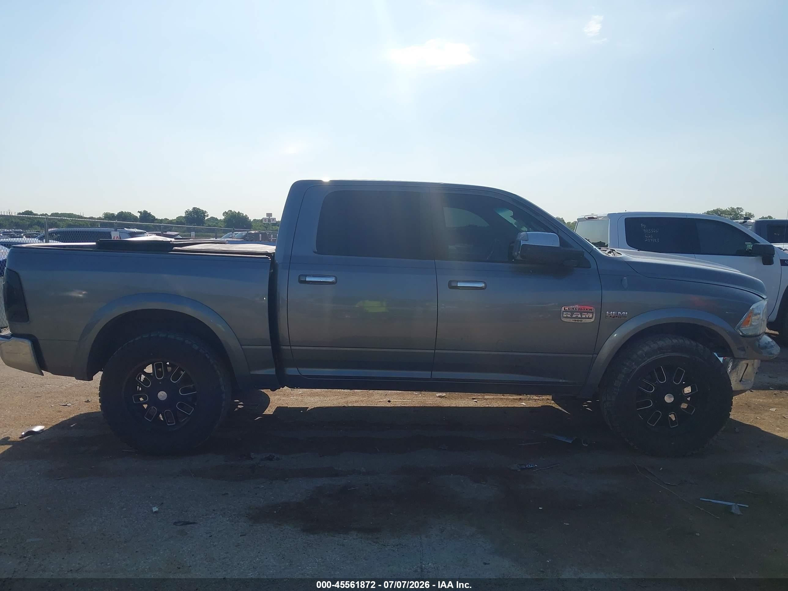 2013 Ram 1500 Laramie Longhorn Edition Серый vin: 1C6RR7PT3DS699342