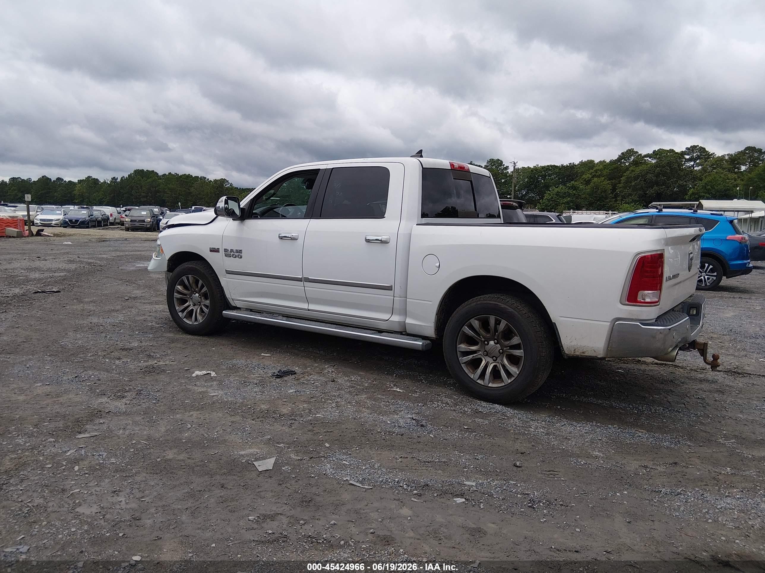 2014 Ram 1500 Longhorn Limited White vin: 1C6RR7PT3ES473951