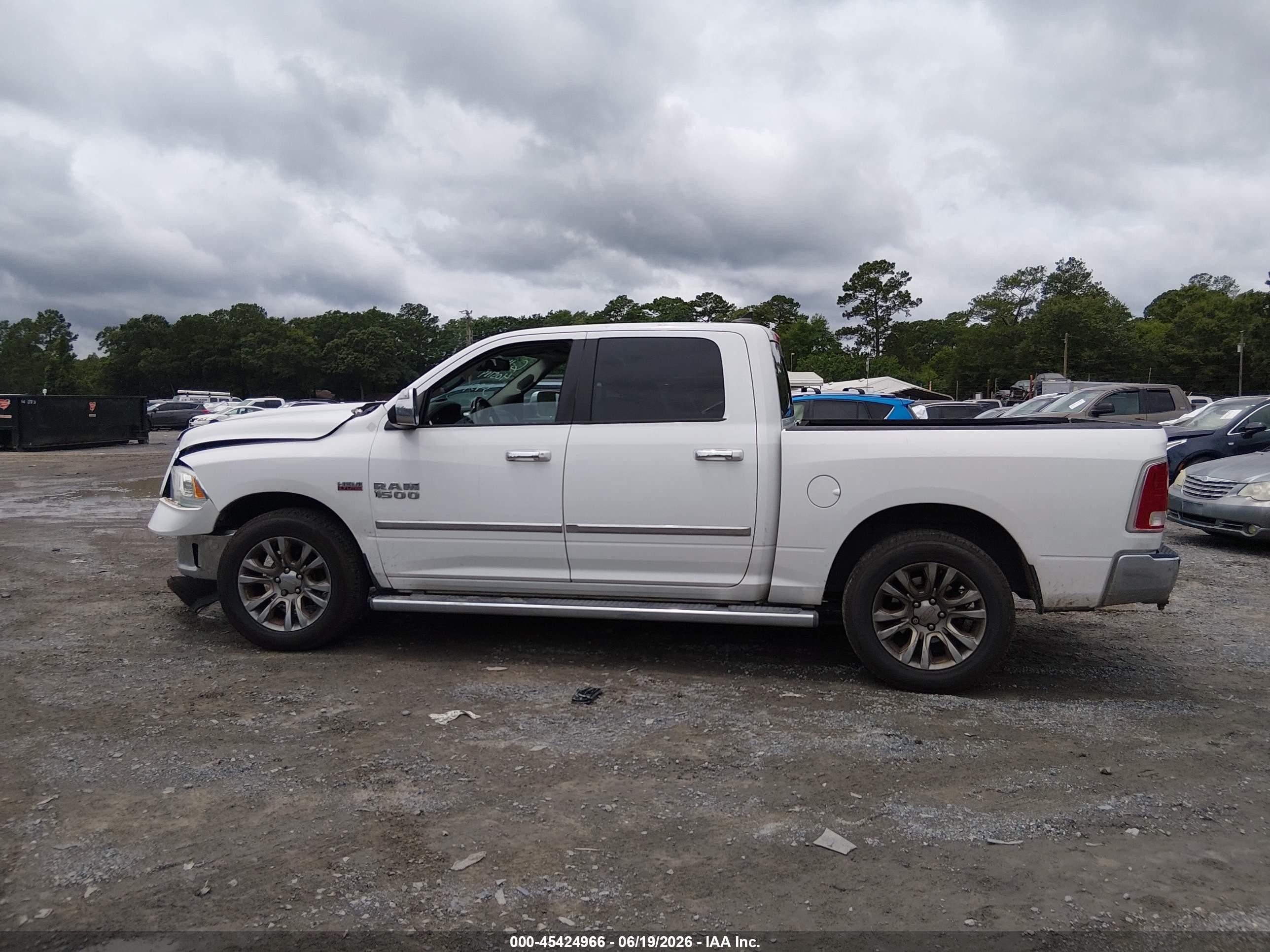 2014 Ram 1500 Longhorn Limited White vin: 1C6RR7PT3ES473951