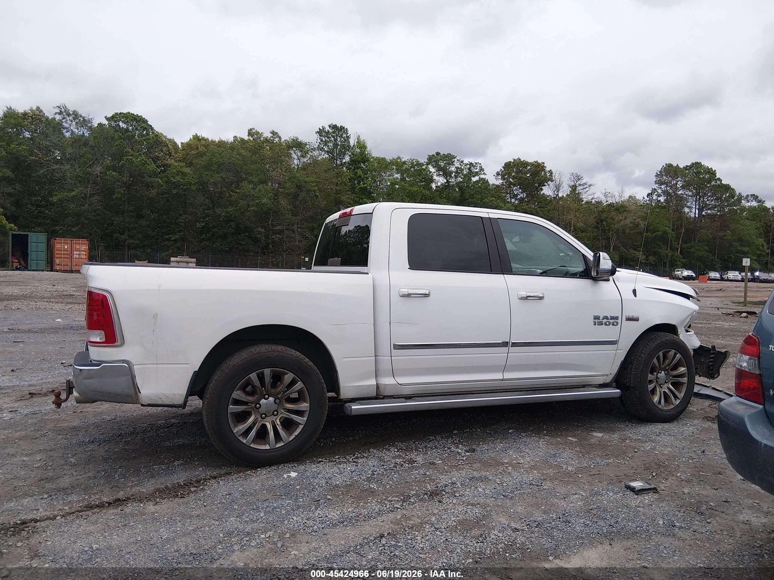 2014 Ram 1500 Longhorn Limited White vin: 1C6RR7PT3ES473951