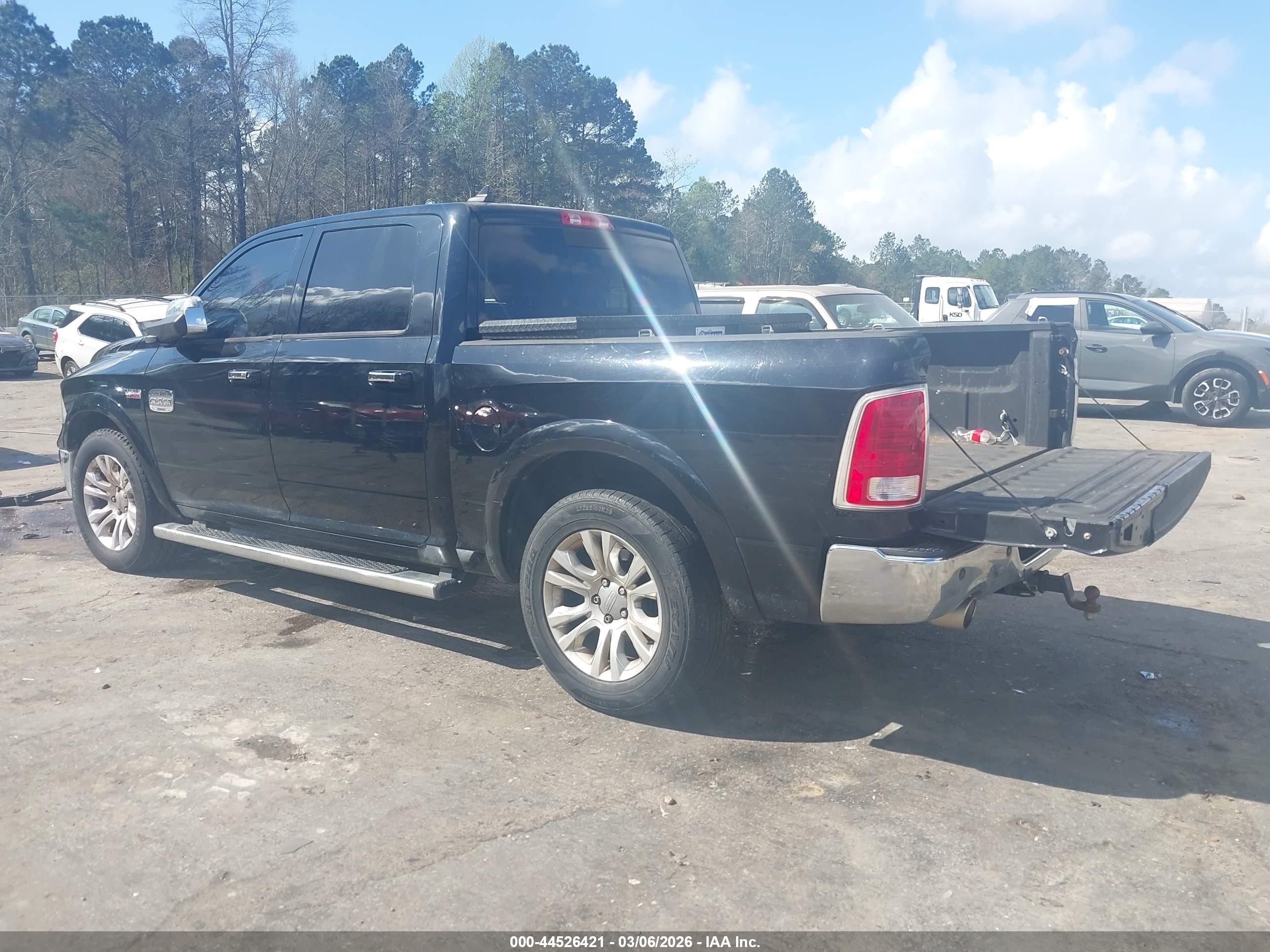 2013 Ram 1500 Laramie Longhorn Edition Черный vin: 1C6RR7PT4DS595331