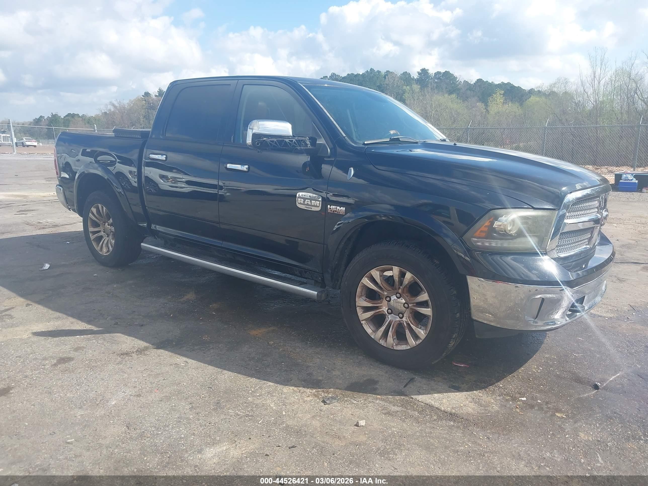 2013 Ram 1500 Laramie Longhorn Edition Черный vin: 1C6RR7PT4DS595331
