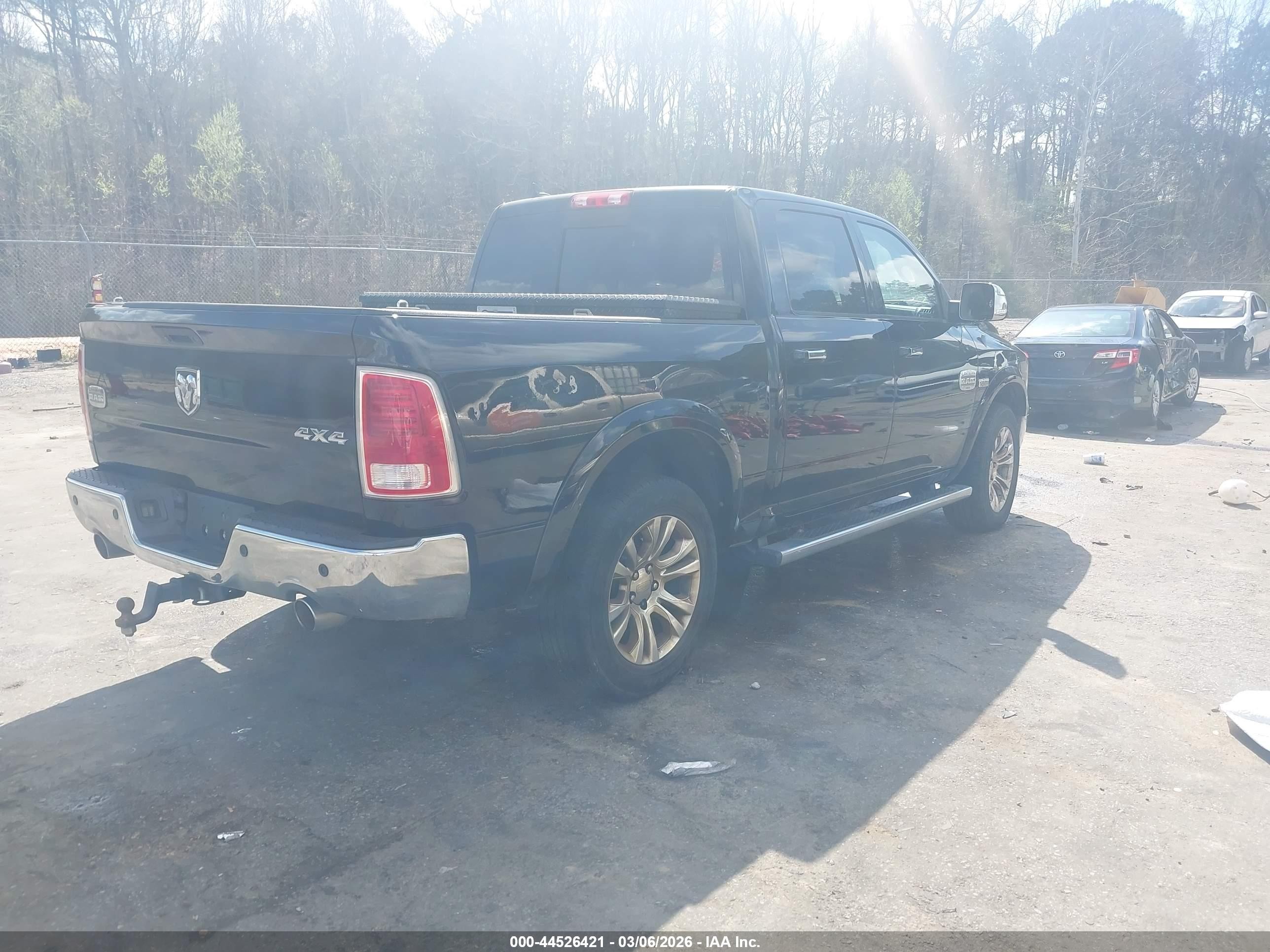 2013 Ram 1500 Laramie Longhorn Edition Черный vin: 1C6RR7PT4DS595331
