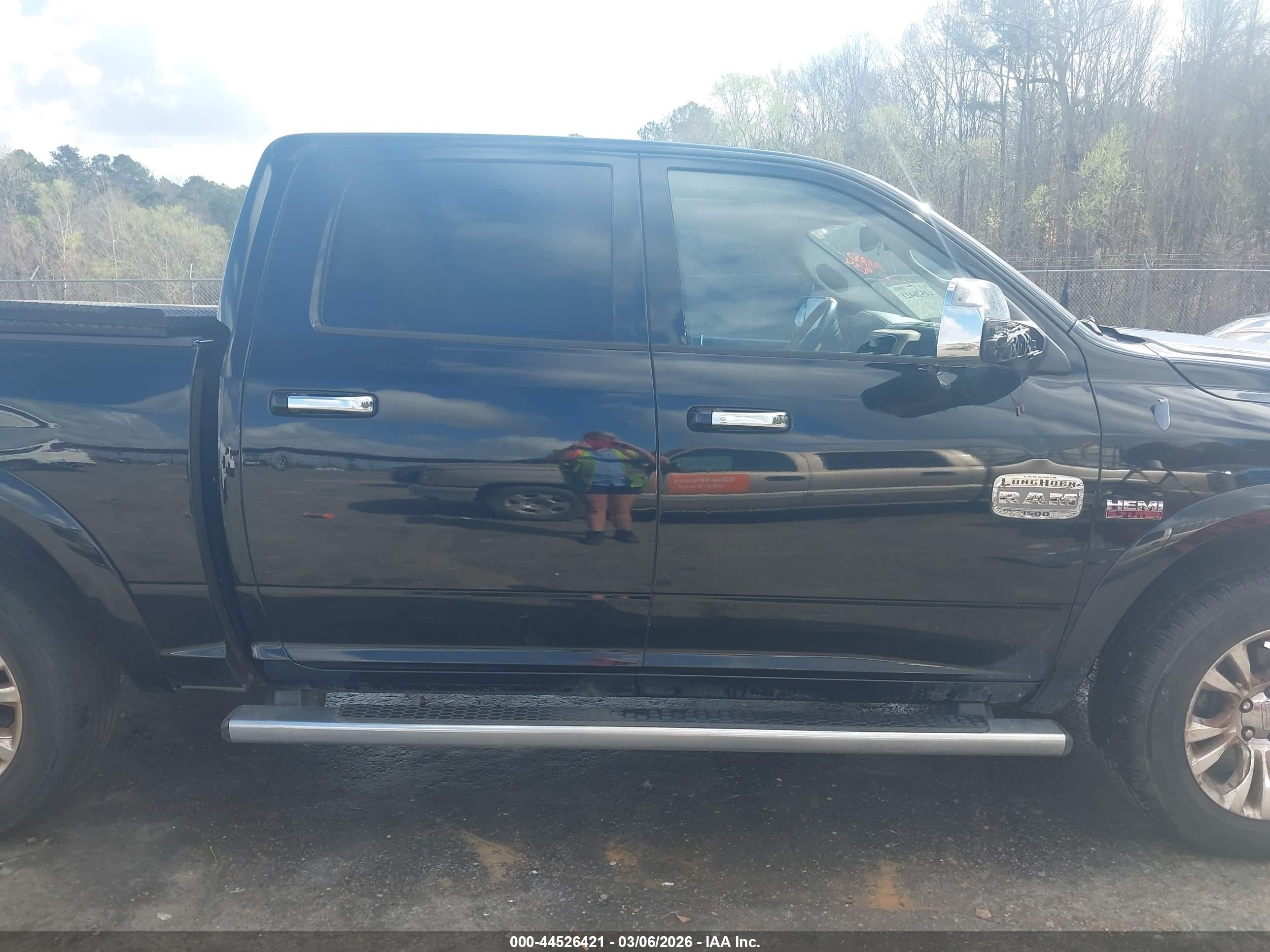 2013 Ram 1500 Laramie Longhorn Edition Черный vin: 1C6RR7PT4DS595331