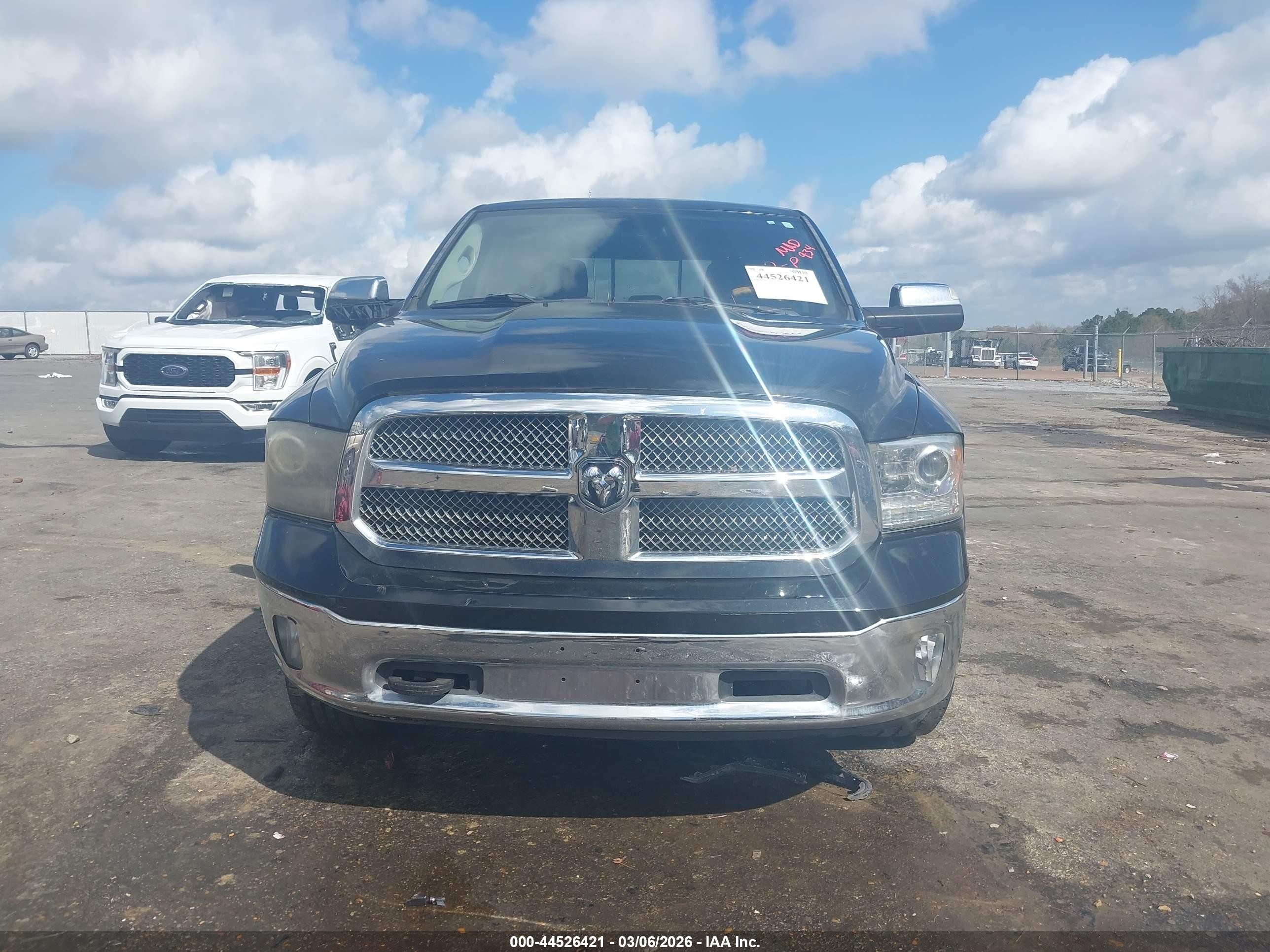 2013 Ram 1500 Laramie Longhorn Edition Черный vin: 1C6RR7PT4DS595331