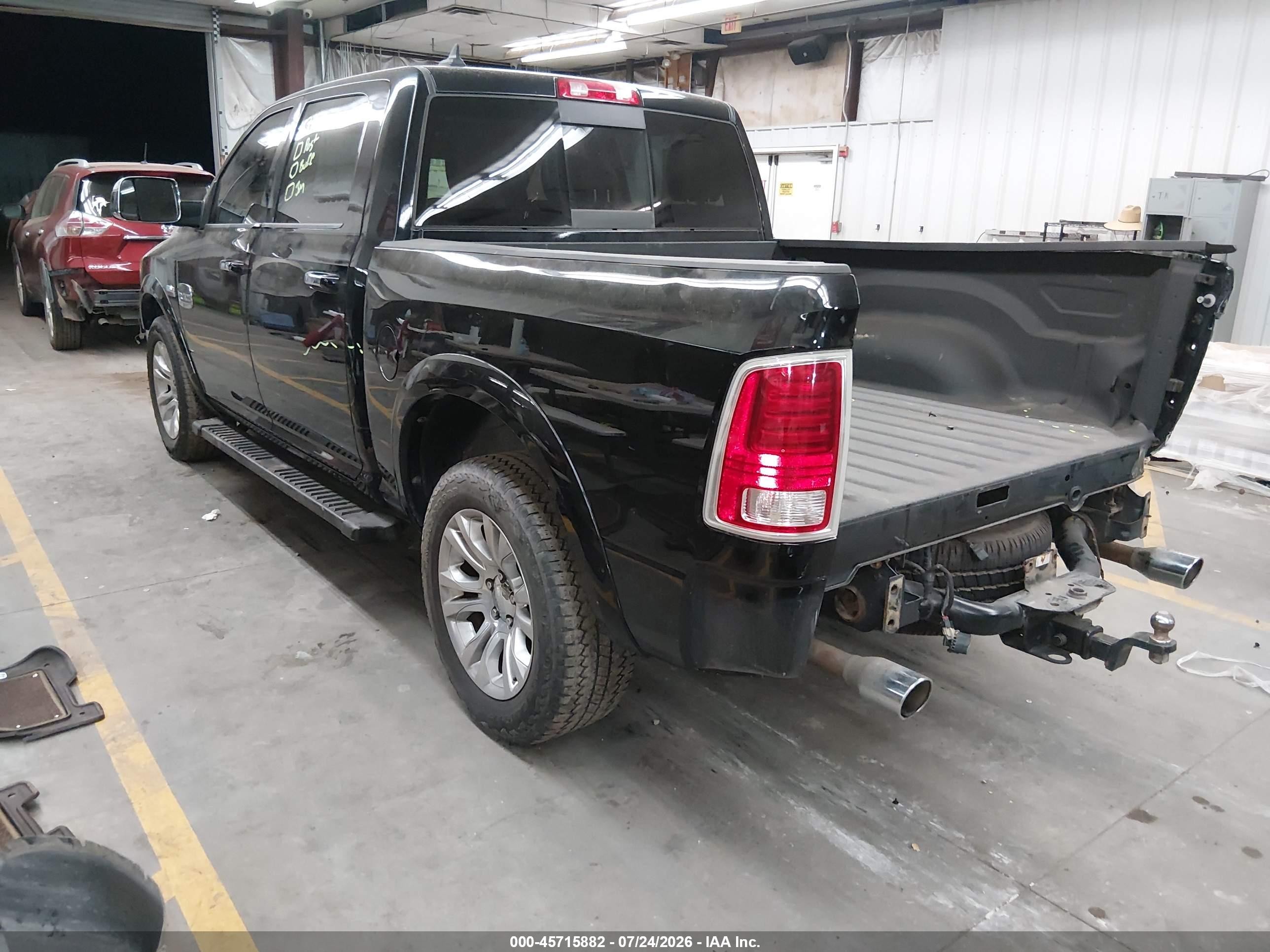 2014 Ram 1500 Longhorn Black vin: 1C6RR7PT4ES133790