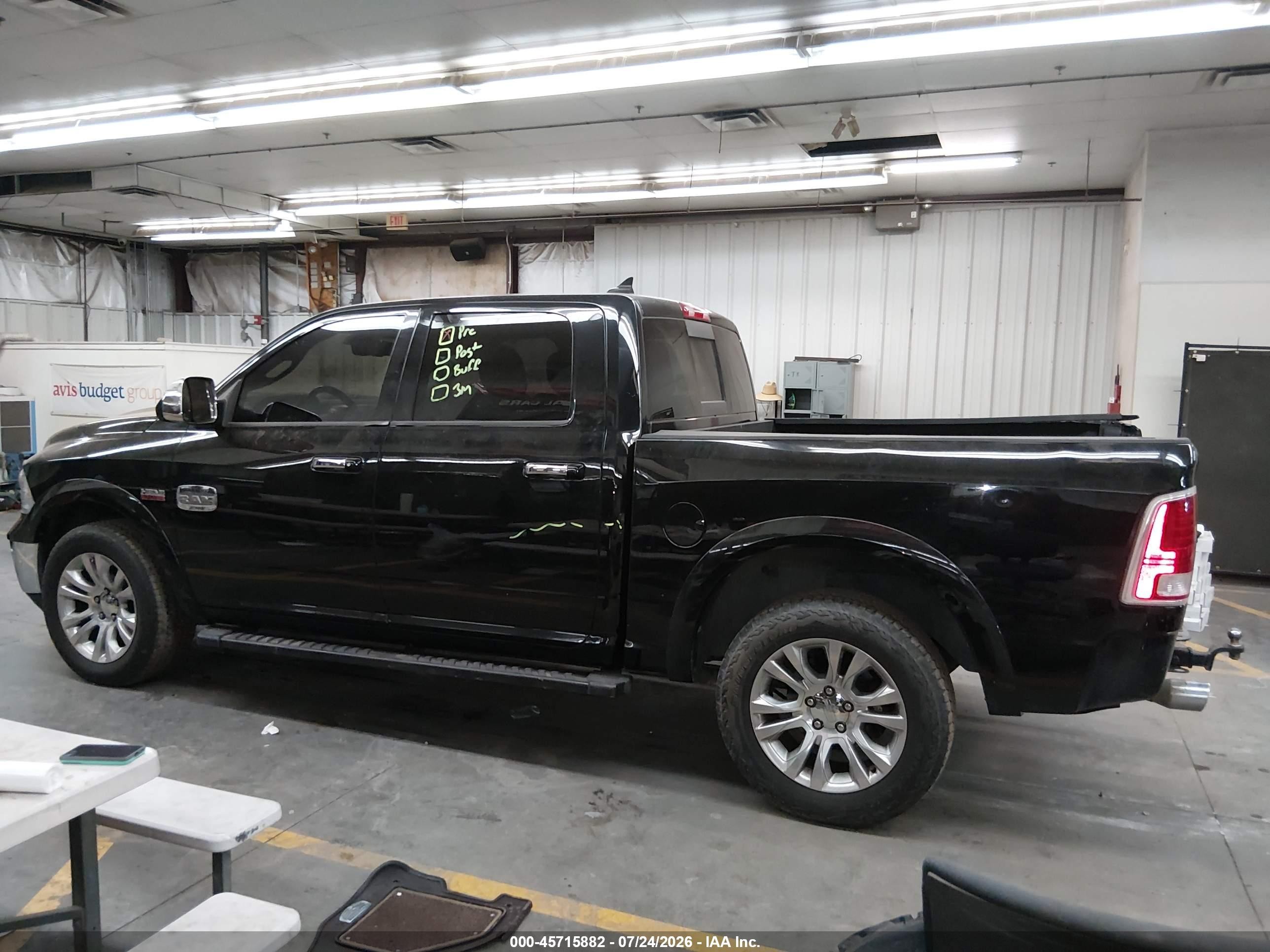 2014 Ram 1500 Longhorn Black vin: 1C6RR7PT4ES133790