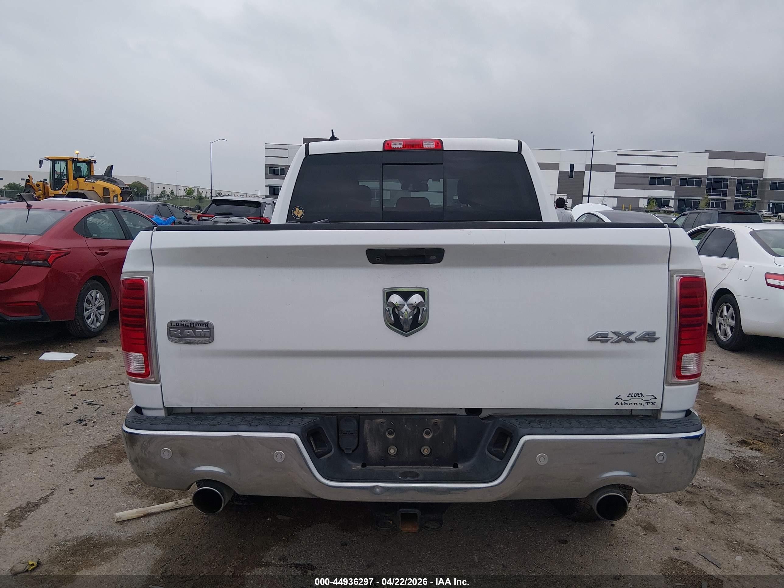 2014 Ram 1500 Longhorn White vin: 1C6RR7PT4ES232416