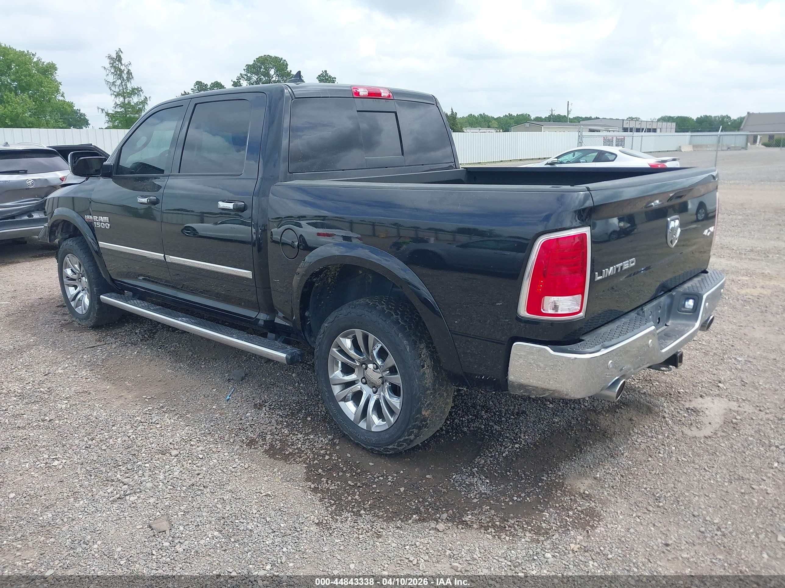 2015 Ram 1500 Laramie Limited Black vin: 1C6RR7PT4FS682634