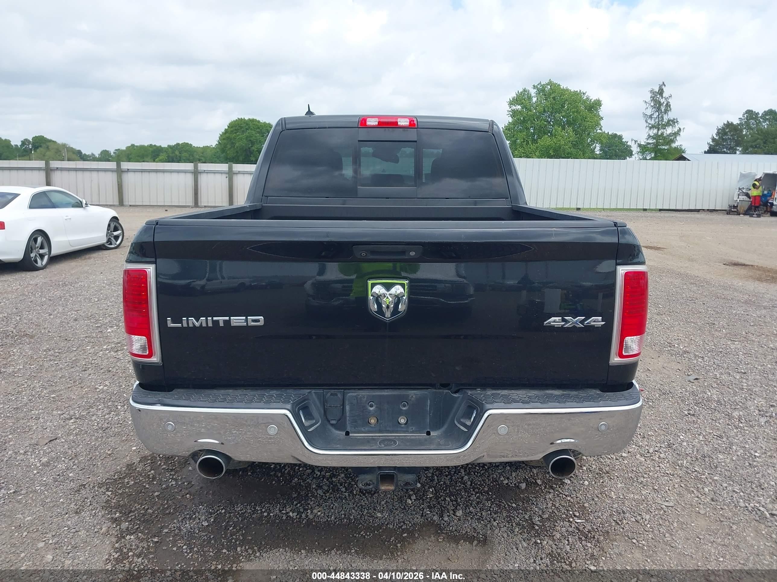 2015 Ram 1500 Laramie Limited Black vin: 1C6RR7PT4FS682634