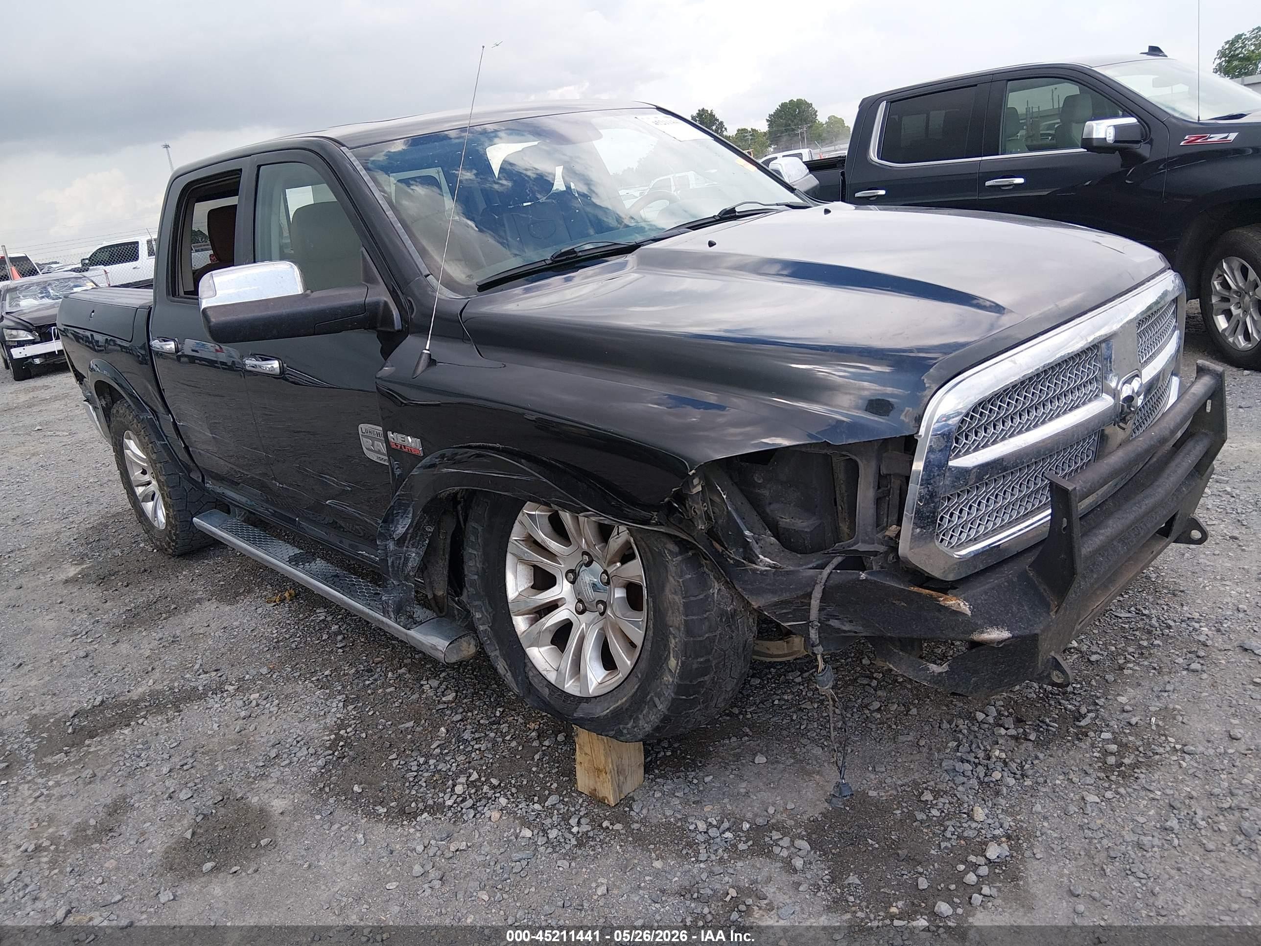 2015 Ram 1500 Laramie Longhorn Black vin: 1C6RR7PT4FS727801