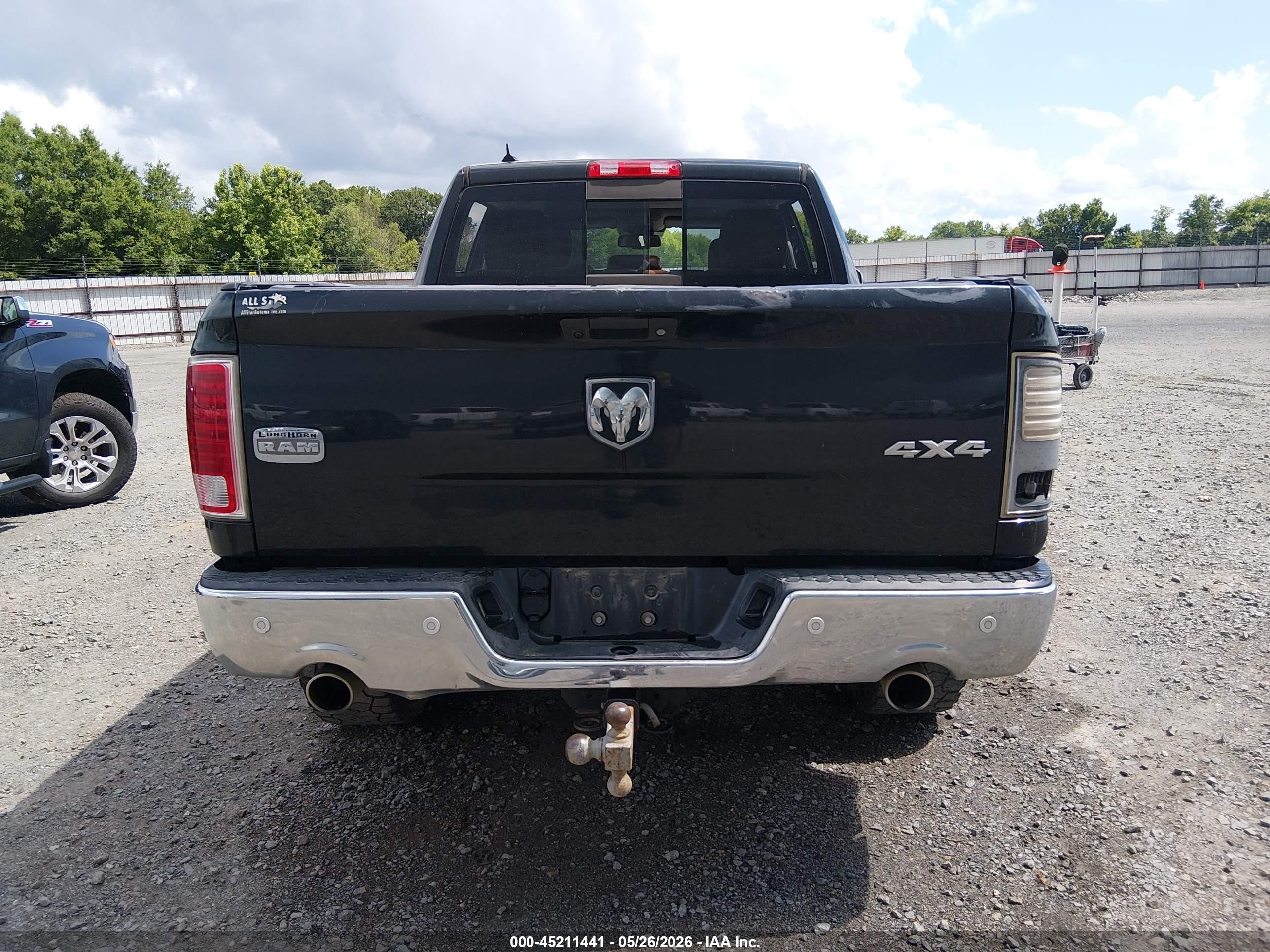 2015 Ram 1500 Laramie Longhorn Black vin: 1C6RR7PT4FS727801