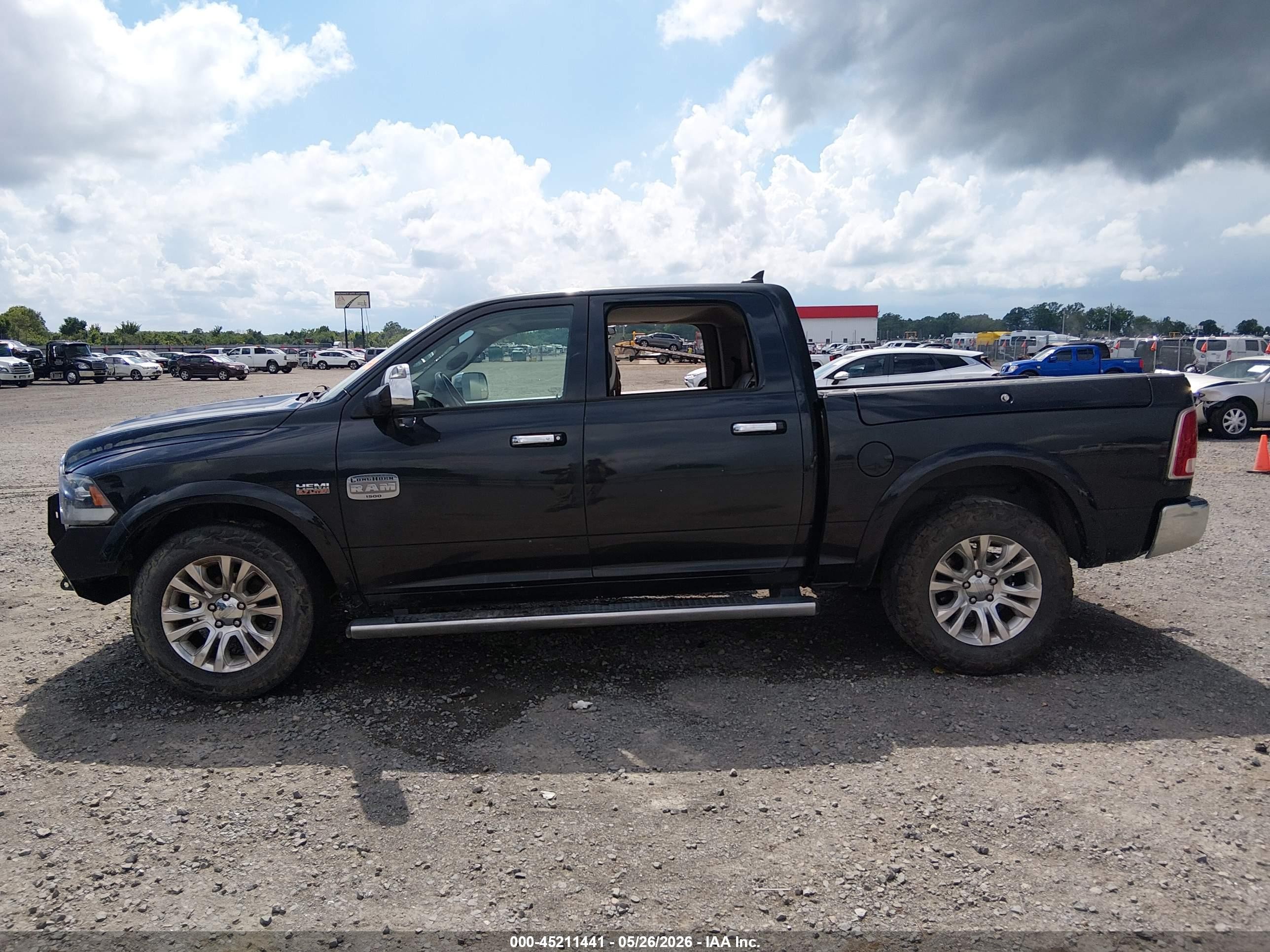 2015 Ram 1500 Laramie Longhorn Black vin: 1C6RR7PT4FS727801