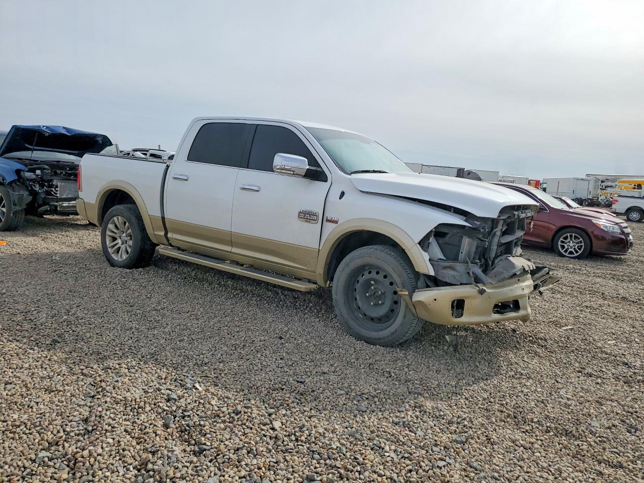 2017 Ram 1500 Longhorn White vin: 1C6RR7PT4HS720429