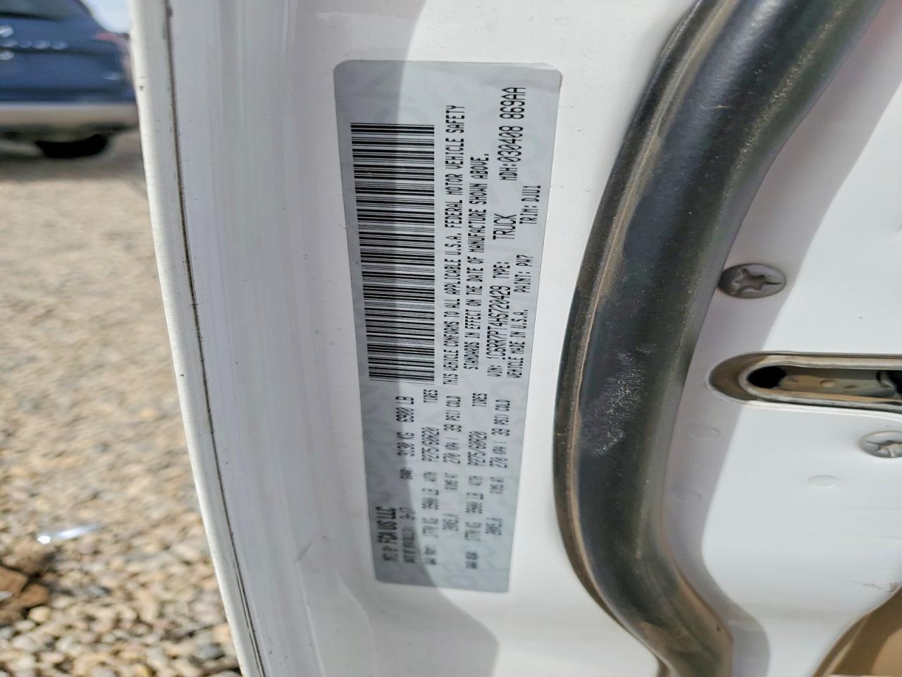 2017 Ram 1500 Longhorn White vin: 1C6RR7PT4HS720429