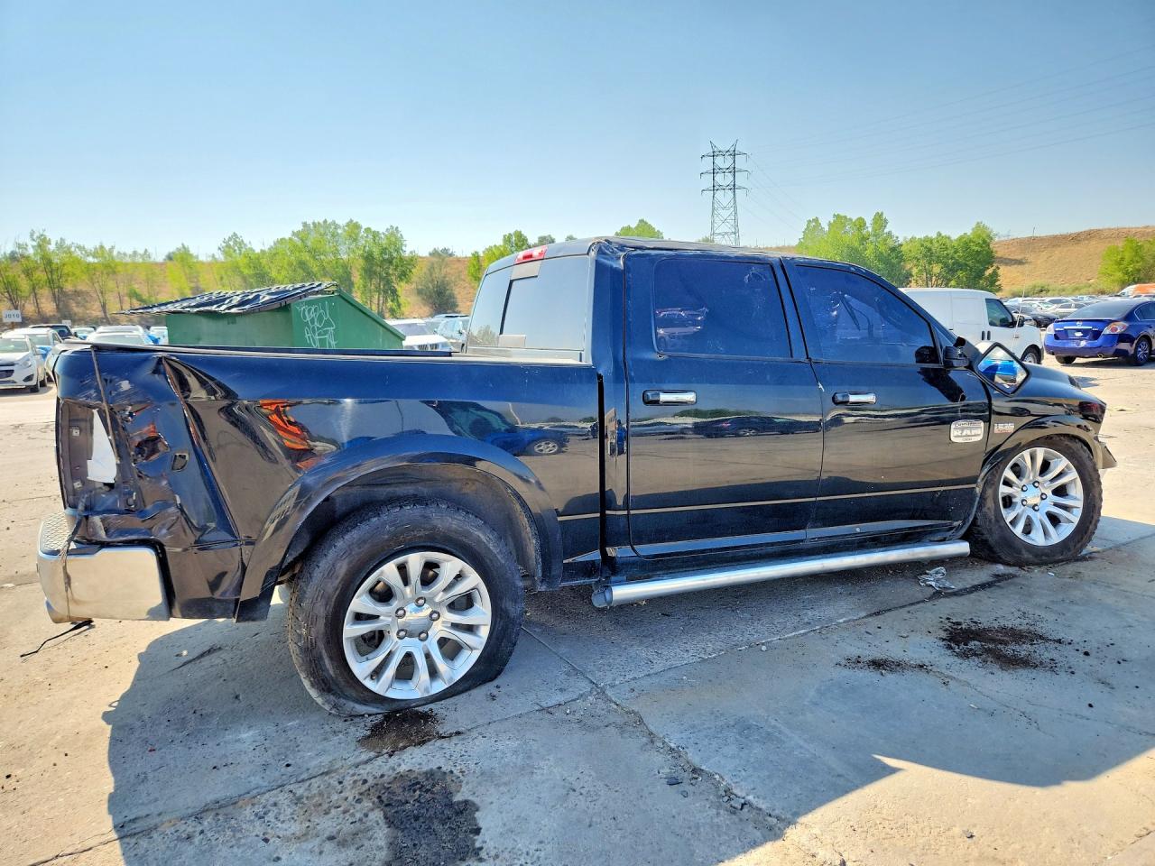 2013 Ram 1500 Longhorn Black vin: 1C6RR7PT5DS501800