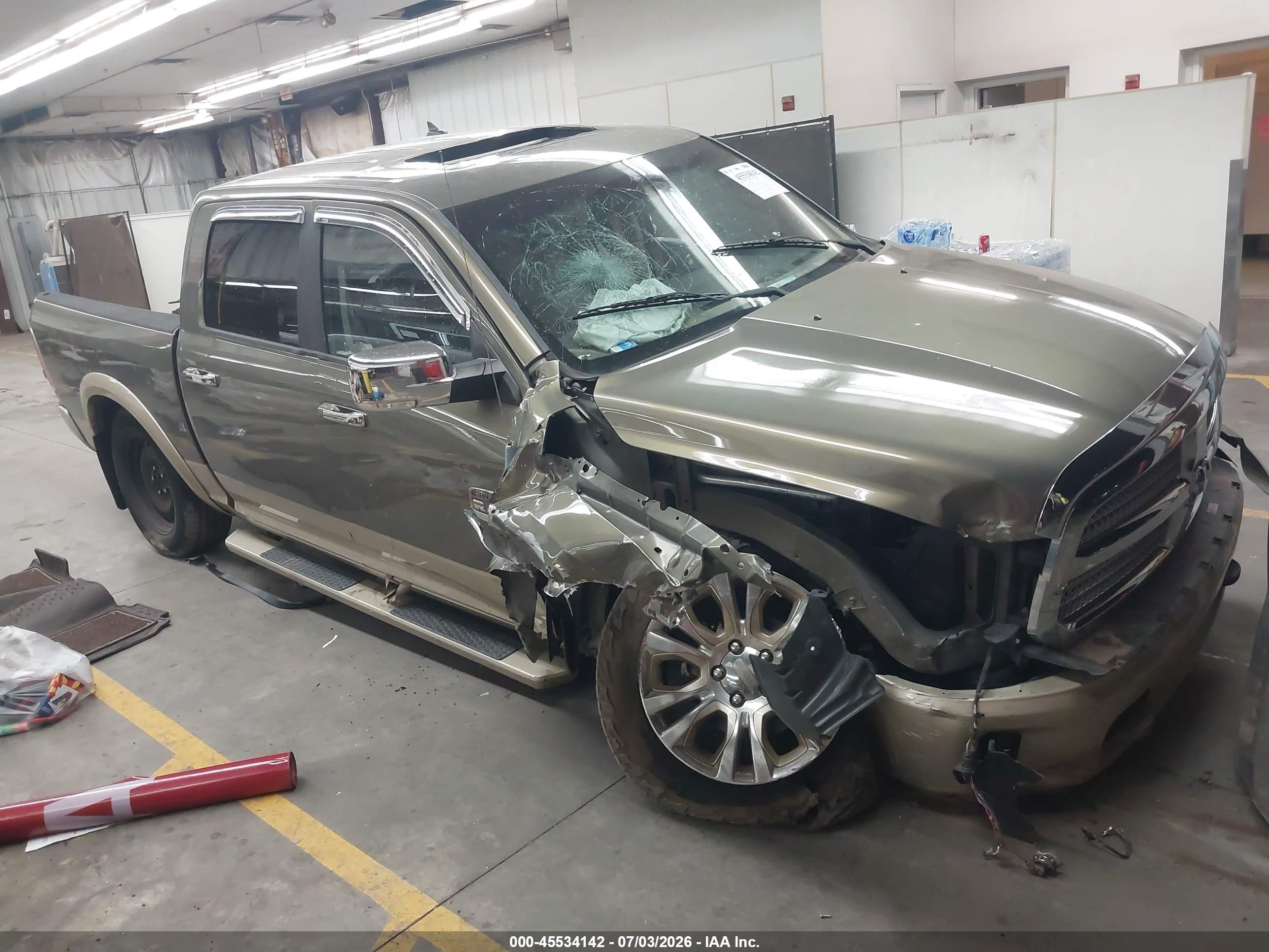 2013 Ram 1500 Laramie Longhorn Edition Brown vin: 1C6RR7PT5DS689167