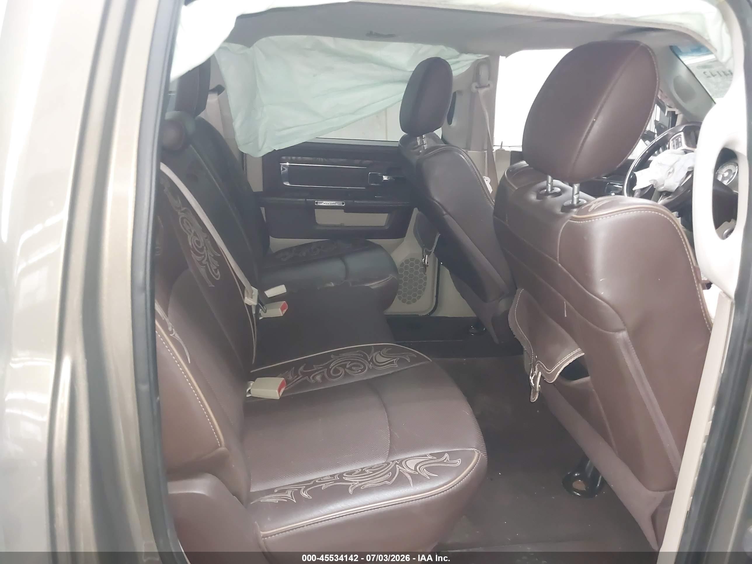 2013 Ram 1500 Laramie Longhorn Edition Brown vin: 1C6RR7PT5DS689167