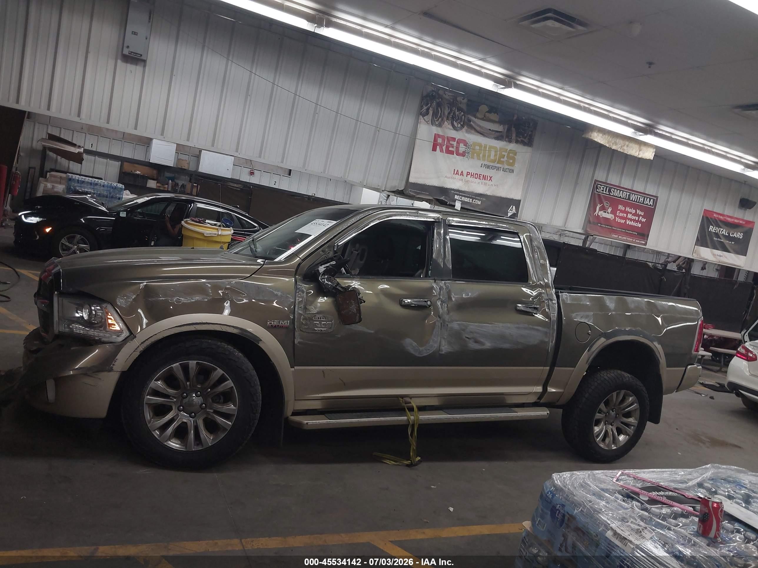 2013 Ram 1500 Laramie Longhorn Edition Brown vin: 1C6RR7PT5DS689167