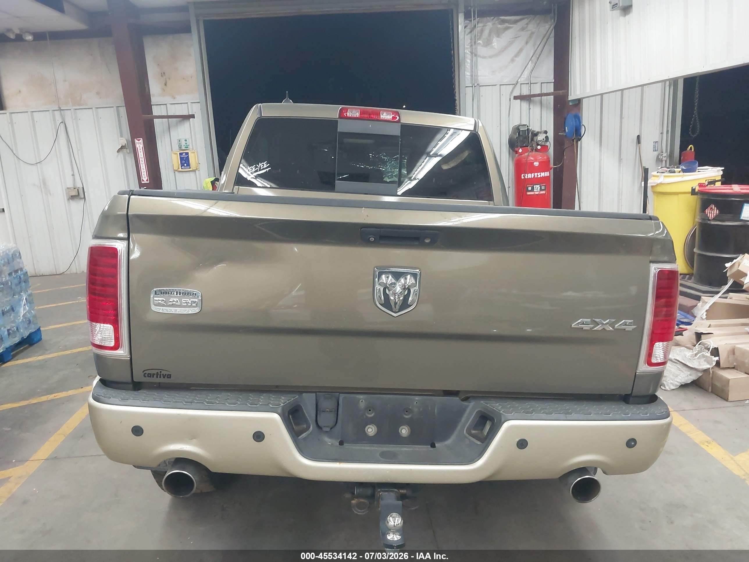 2013 Ram 1500 Laramie Longhorn Edition Brown vin: 1C6RR7PT5DS689167