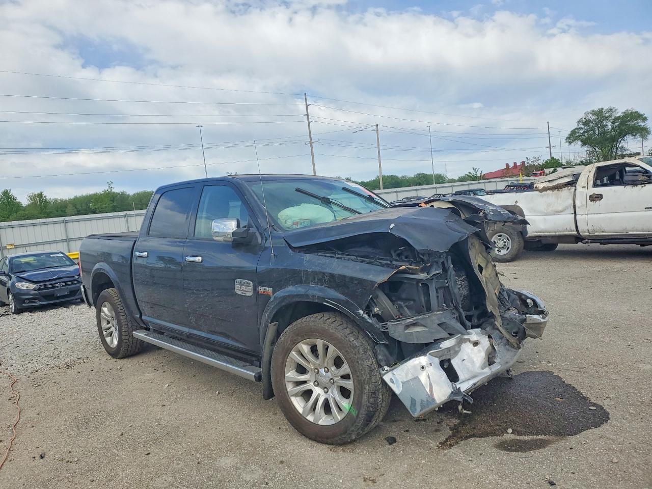 2014 Ram 1500 Longhorn Черный vin: 1C6RR7PT5ES169567