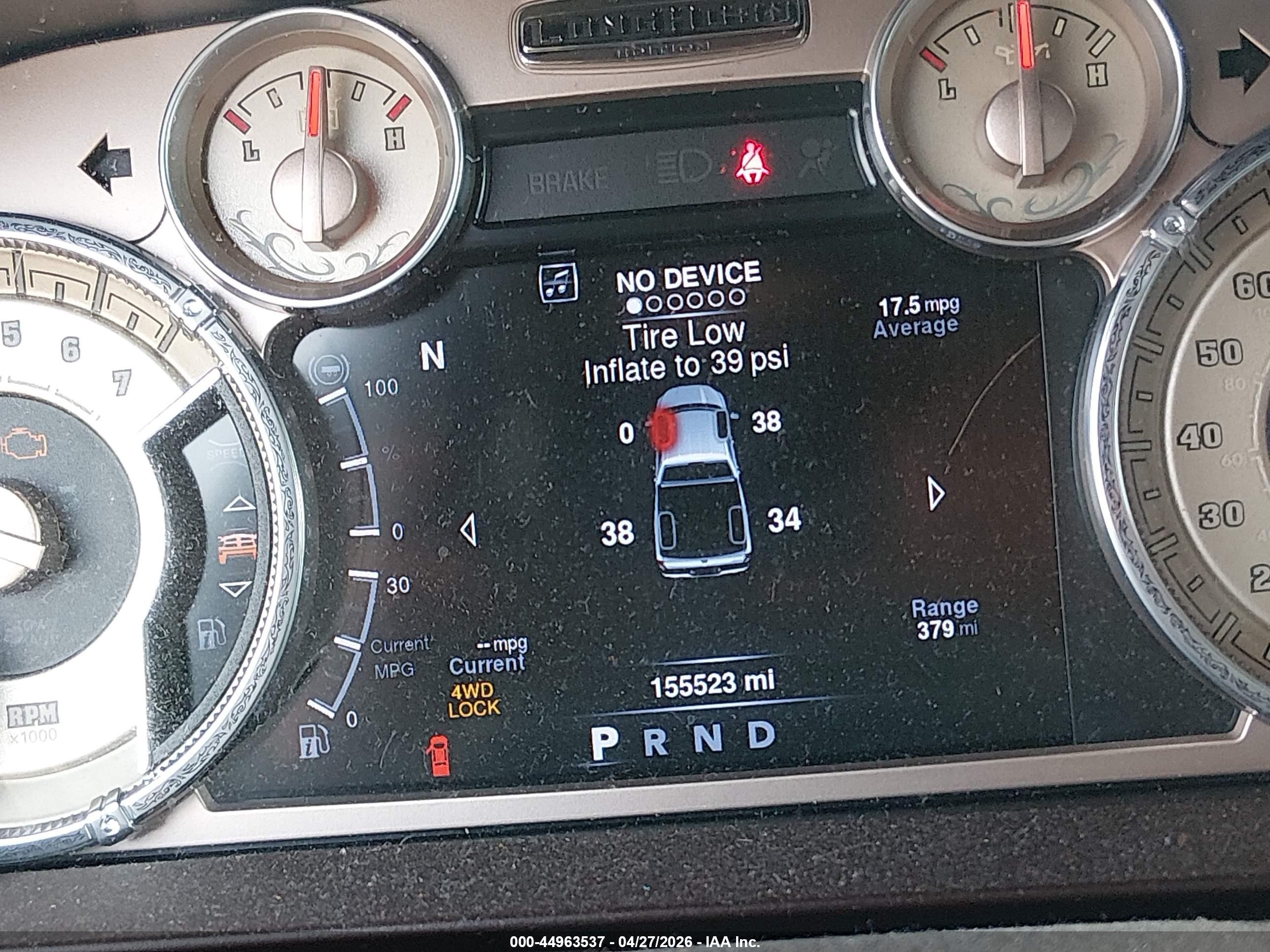 2016 Ram 1500 Longhorn Черный vin: 1C6RR7PT5GS235845