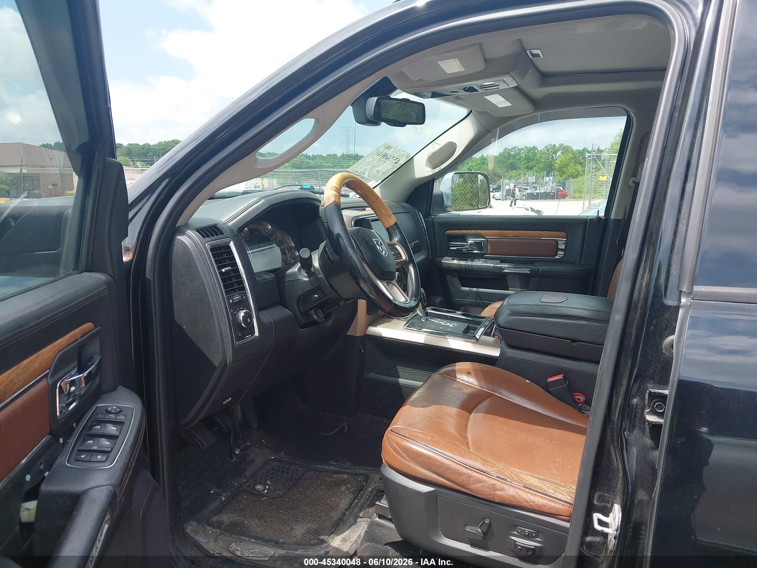 2013 Ram 1500 Laramie Longhorn Edition Black vin: 1C6RR7PT6DS596903