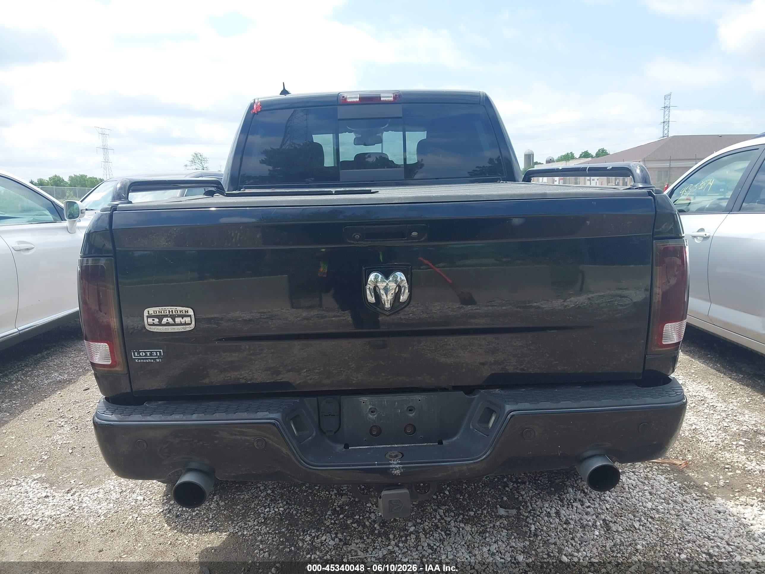 2013 Ram 1500 Laramie Longhorn Edition Black vin: 1C6RR7PT6DS596903
