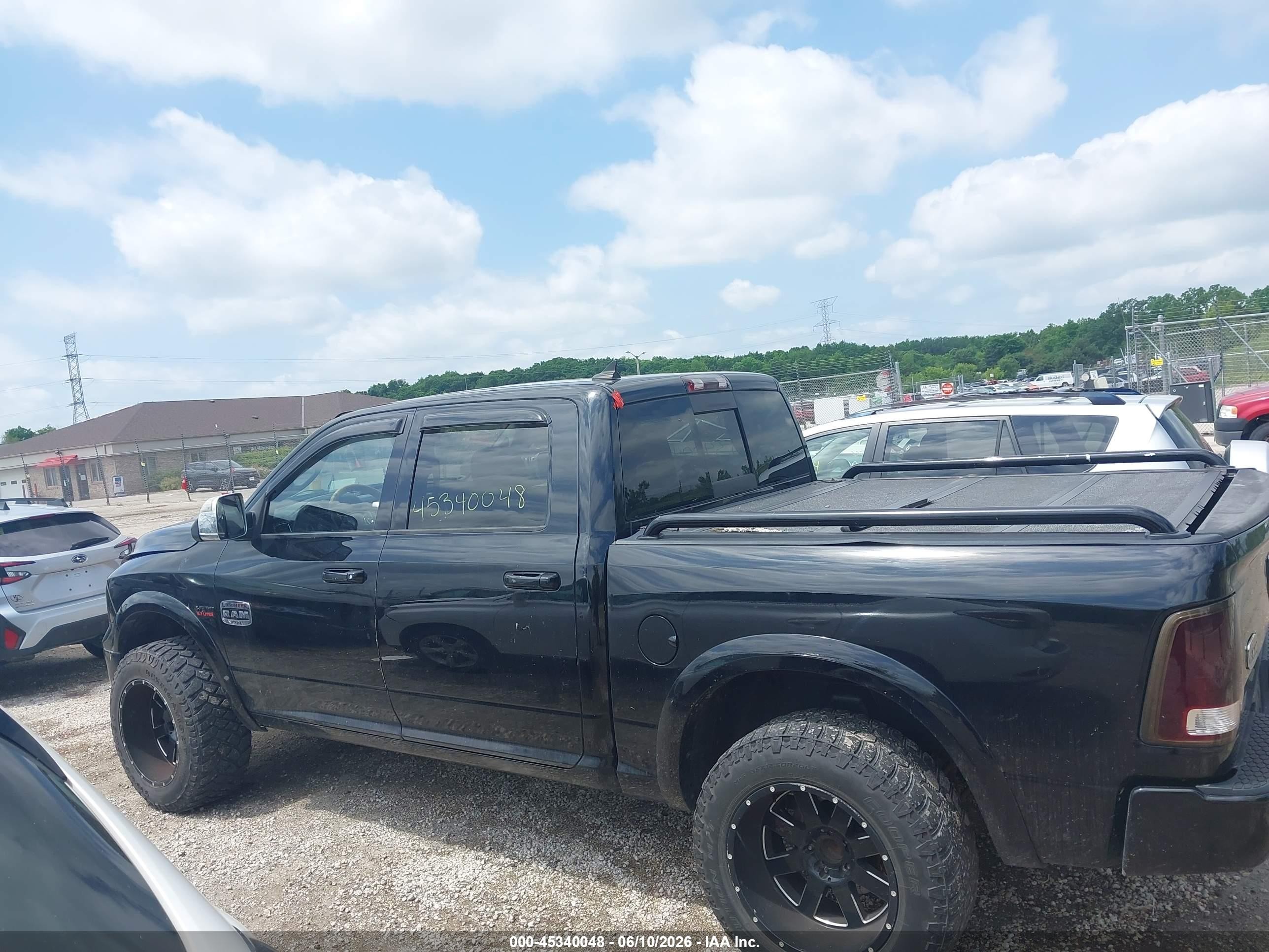 2013 Ram 1500 Laramie Longhorn Edition Black vin: 1C6RR7PT6DS596903
