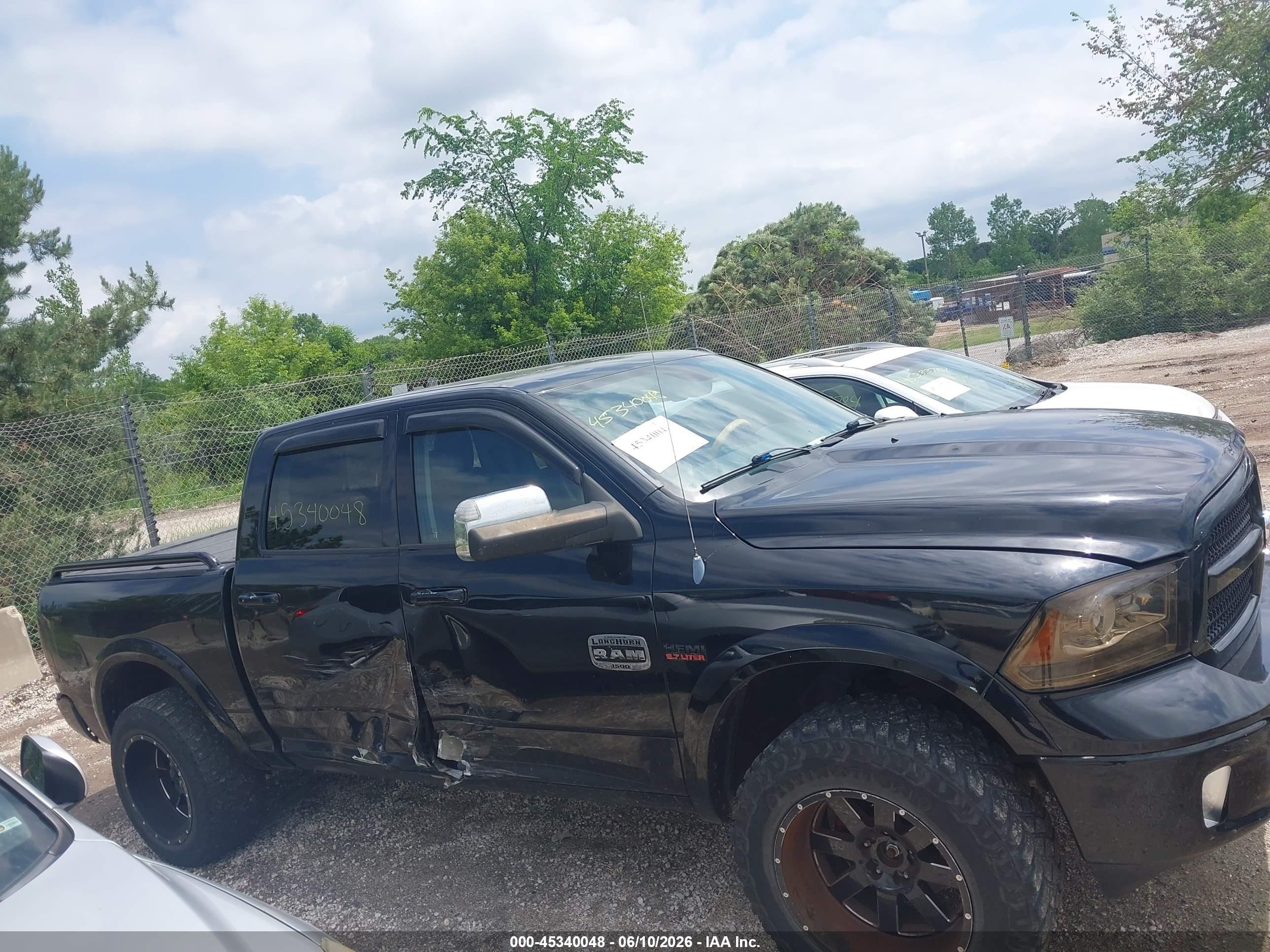 2013 Ram 1500 Laramie Longhorn Edition Black vin: 1C6RR7PT6DS596903