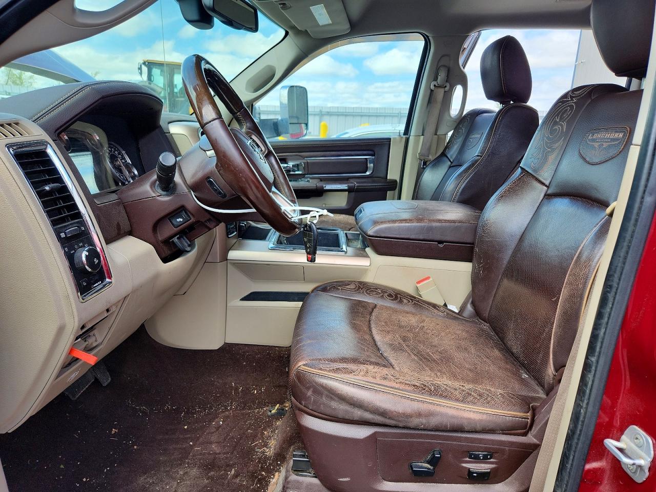 2014 Ram 1500 Longhorn Burgundy vin: 1C6RR7PT6ES107708