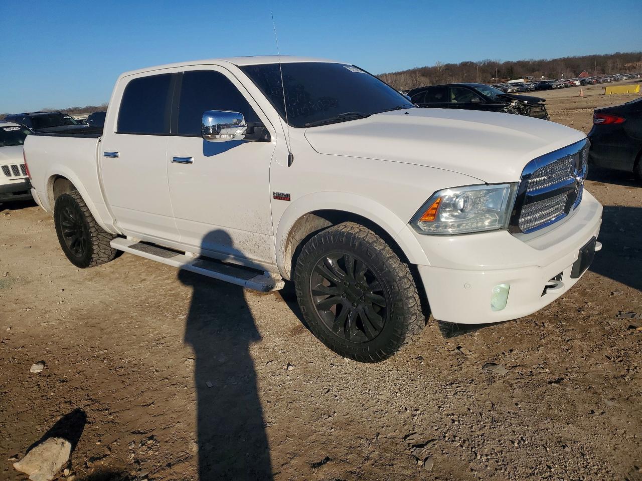 2014 Ram 1500 Longhorn Белый vin: 1C6RR7PT6ES126484