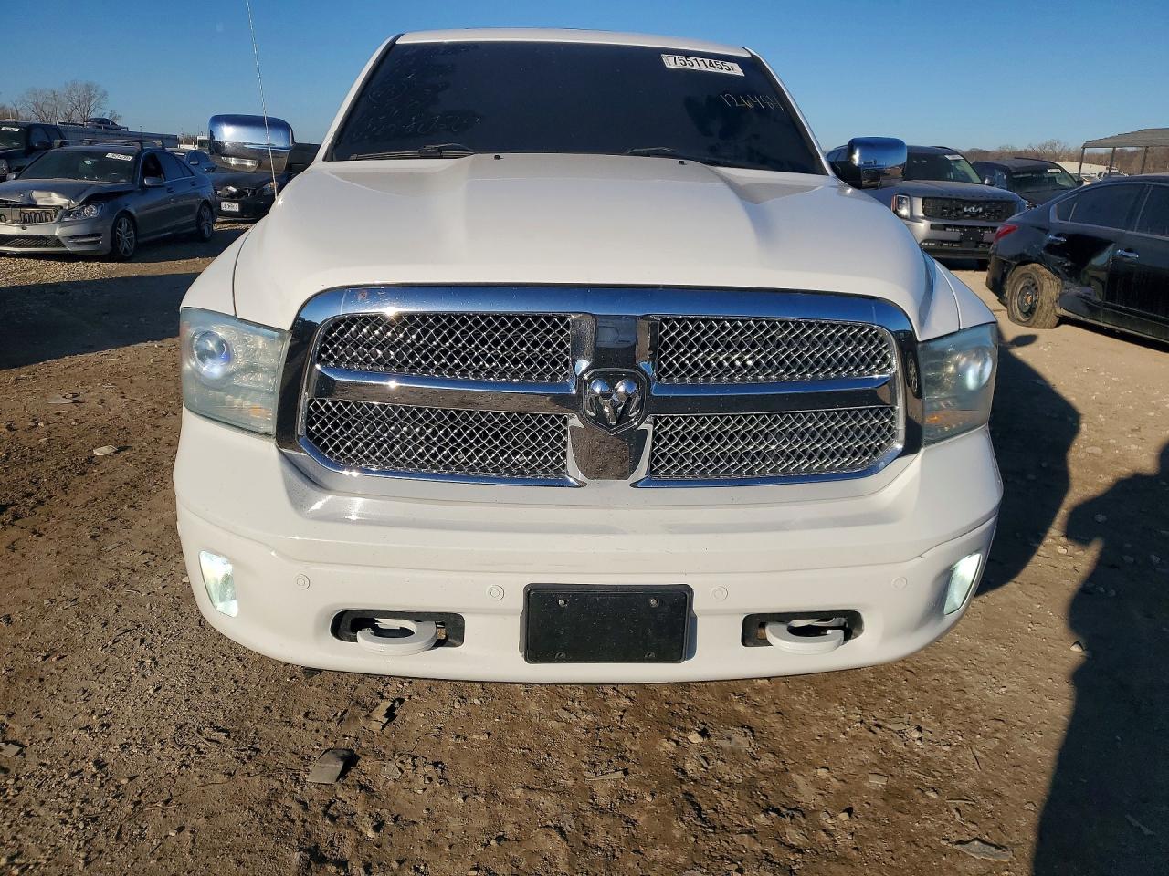 2014 Ram 1500 Longhorn Белый vin: 1C6RR7PT6ES126484